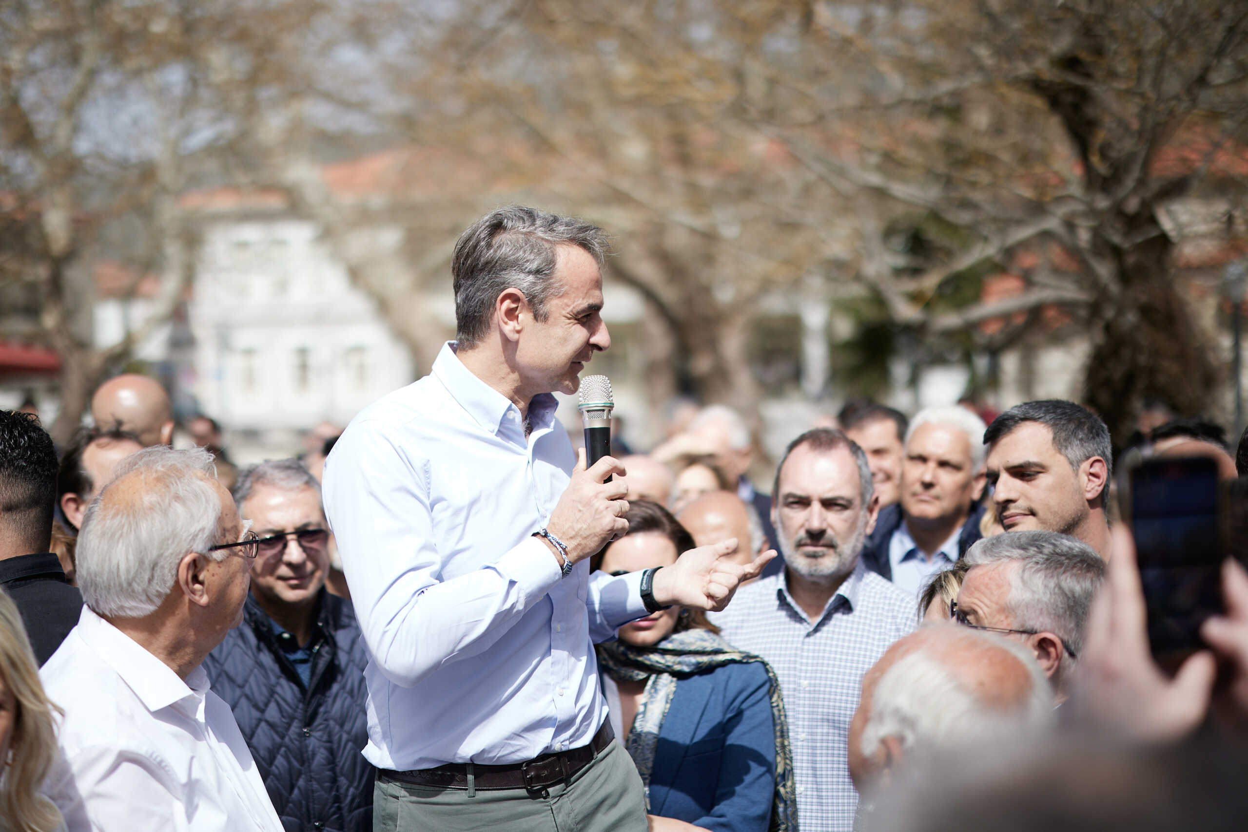 Επίσκεψη του Πρωθυπουργού Κυριάκου Μητσοτάκη στα Καλάβρυτα, Τρίτη 2 Απριλίου 2024. 
(ΔΗΜΗΤΡΗΣ ΠΑΠΑΜΗΤΣΟΣ