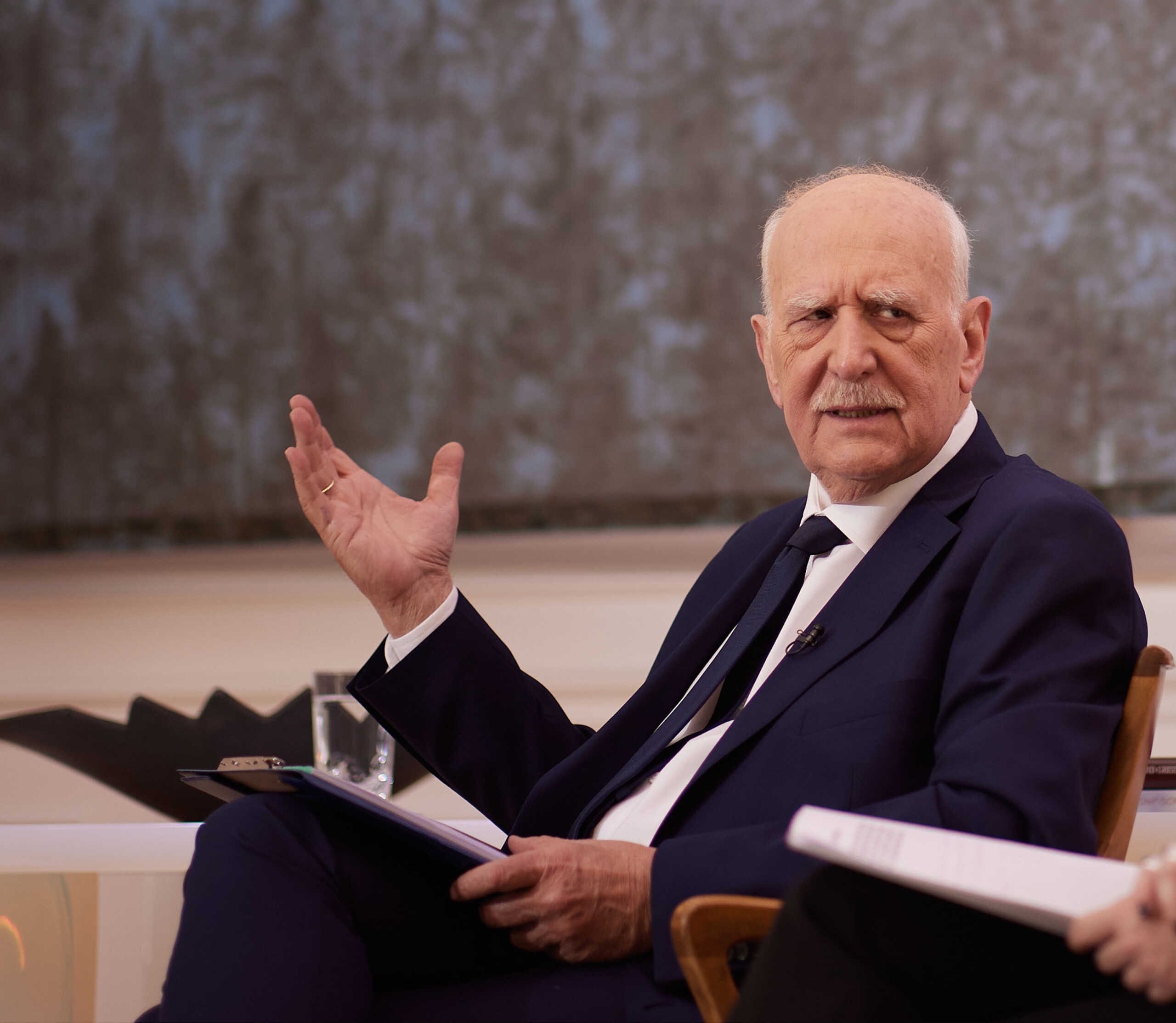 Συνέντευξη του πρωθυπουργού Κυριάκου Μητσοτάκη στην εκπομπή "Καλημέρα Ελλάδα" και στους δημοσιογράφους Γιώργο Παπαδάκη και Μαρία Αναστασοπούλου, Πέμπτη 11 Απριλίου 2024. 
(ΔΗΜΗΤΡΗΣ ΠΑΠΑΜΗΤΣΟΣ