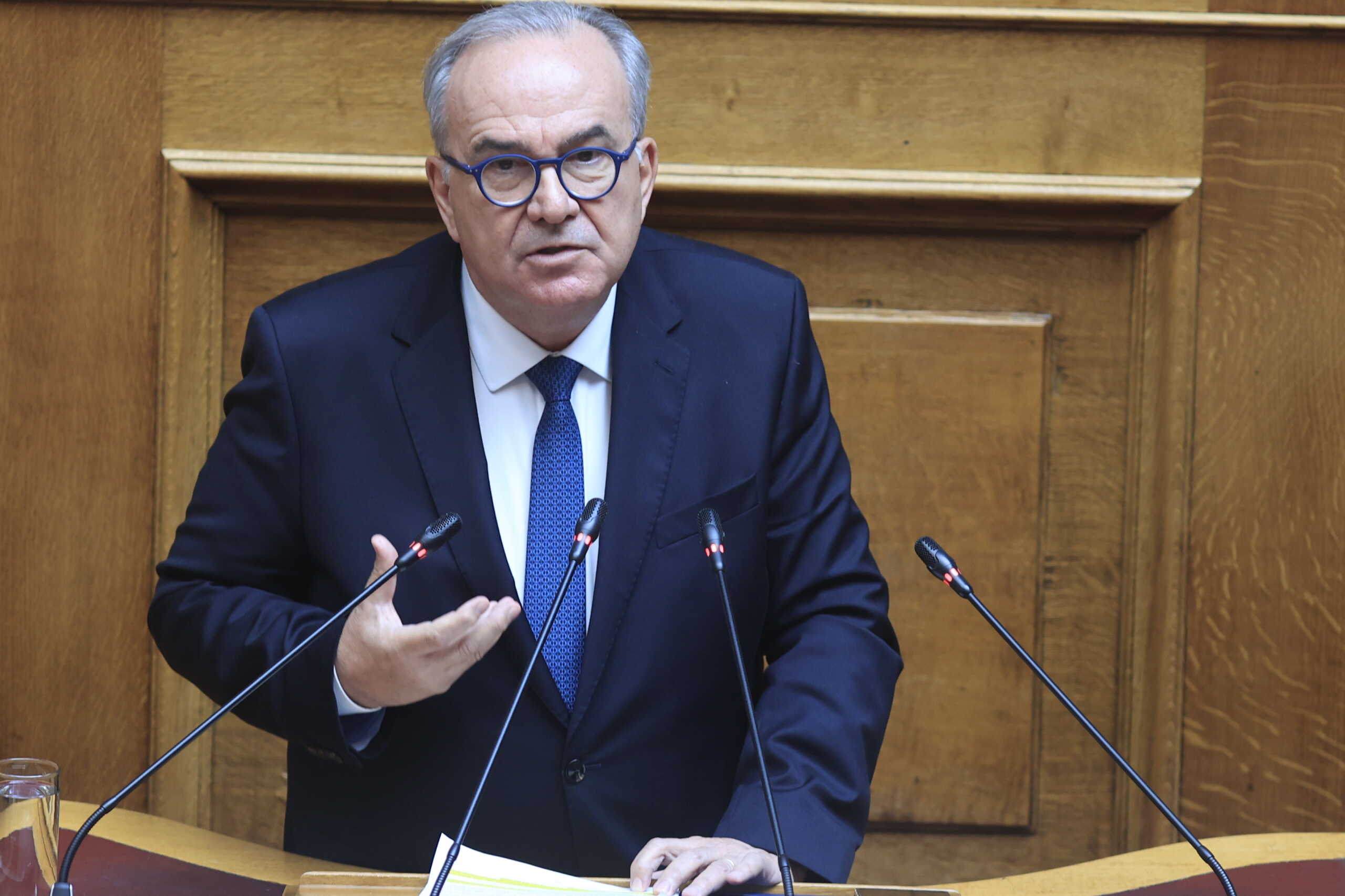 Συζήτηση στην Ολομέλεια της Βουλής, των άρθρων και του συνόλου του σχεδίου νόμου "Κύρωση του Προσαρτήματος στη Σύμβαση Χρηματοδότησης του Μηχανισμού Ανάκαμψης και Ανθεκτικότητας μεταξύ της Ευρωπαϊκής Ένωσης, εκπροσωπούμενης από την Ευρωπαϊκή Επιτροπή, και της Ελληνικής Δημοκρατίας και του παραρτήματός του και του Προσαρτήματος στη Δανειακή Σύμβαση του Μηχανισμού Ανάκαμψης και Ανθεκτικότητας μεταξύ της Ευρωπαϊκής Ένωσης, εκπροσωπούμενης από την Ευρωπαϊκή Επιτροπή, και της Ελληνικής Δημοκρατίας και των παραρτημάτων του", Τετάρτη 10 Απριλίου 2024. 
(ΓΙΩΡΓΟΣ ΚΟΝΤΑΡΙΝΗΣ