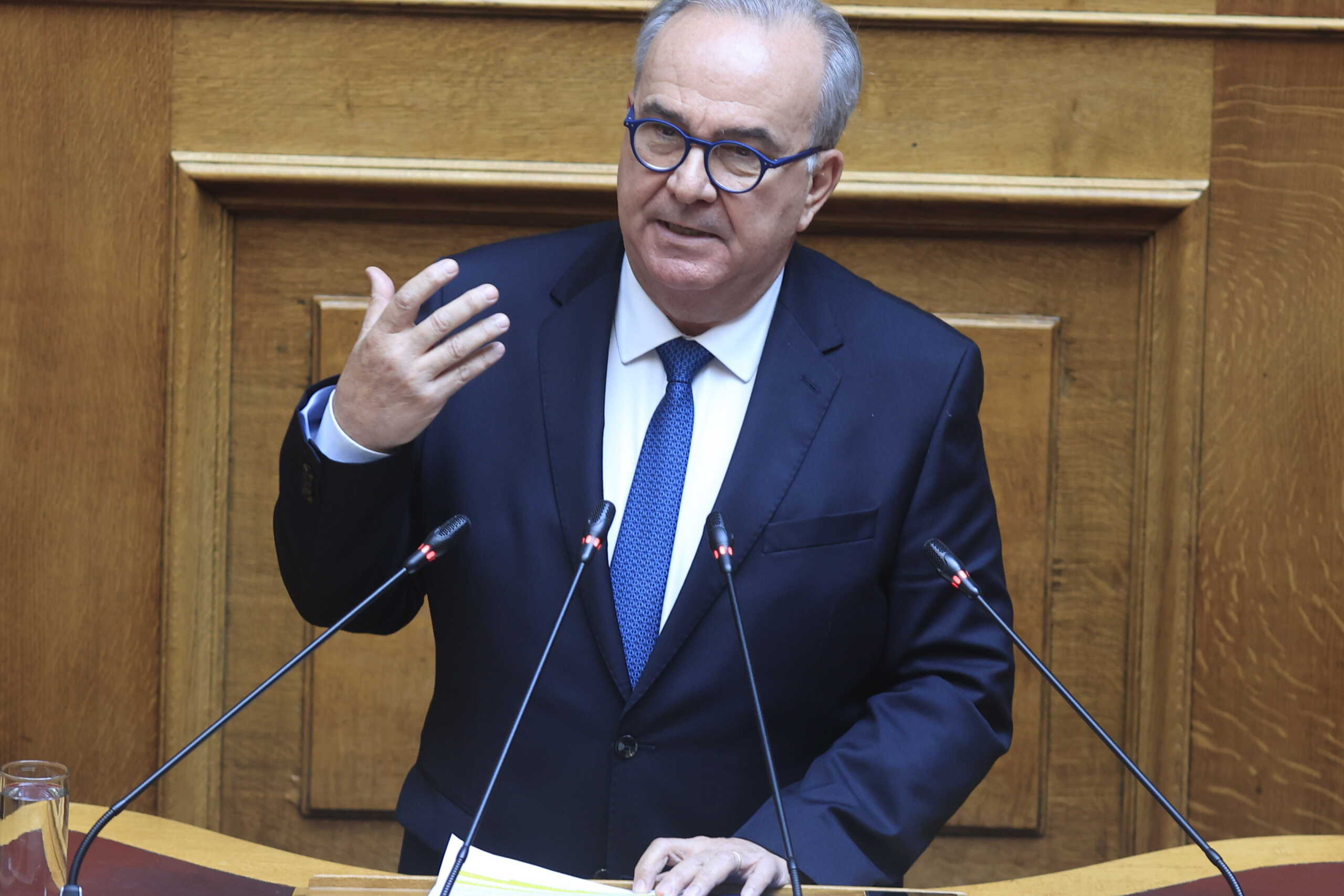 Συζήτηση στην Ολομέλεια της Βουλής, των άρθρων και του συνόλου του σχεδίου νόμου "Κύρωση του Προσαρτήματος στη Σύμβαση Χρηματοδότησης του Μηχανισμού Ανάκαμψης και Ανθεκτικότητας μεταξύ της Ευρωπαϊκής Ένωσης, εκπροσωπούμενης από την Ευρωπαϊκή Επιτροπή, και της Ελληνικής Δημοκρατίας και του παραρτήματός του και του Προσαρτήματος στη Δανειακή Σύμβαση του Μηχανισμού Ανάκαμψης και Ανθεκτικότητας μεταξύ της Ευρωπαϊκής Ένωσης, εκπροσωπούμενης από την Ευρωπαϊκή Επιτροπή, και της Ελληνικής Δημοκρατίας και των παραρτημάτων του", Τετάρτη 10 Απριλίου 2024. 
(ΓΙΩΡΓΟΣ ΚΟΝΤΑΡΙΝΗΣ
