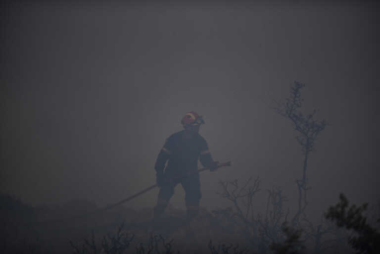 Διάσπαρτοι καπνοί χωρίς εστίες στη φωτιά στο Λασίθι – Όλο το βράδυ σε επιφυλακή η Πυροσβεστική