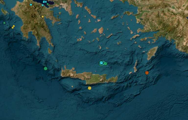 Σείεται η γη στην Κρήτη - 4,2 Ρίχτερ ο ισχυρότερος σεισμός των τελευταίων ωρών ανοιχτά του Ηρακλείου