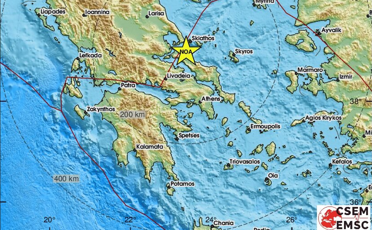 Σεισμός στην Εύβοια – Αισθητός και στην Αττική