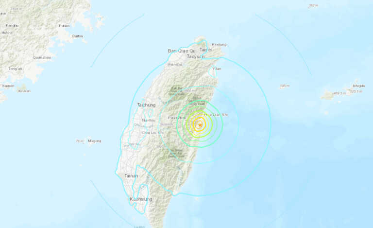 Απανωτοί σεισμοί 6,3 και 6 Ρίχτερ στην Ταϊβάν