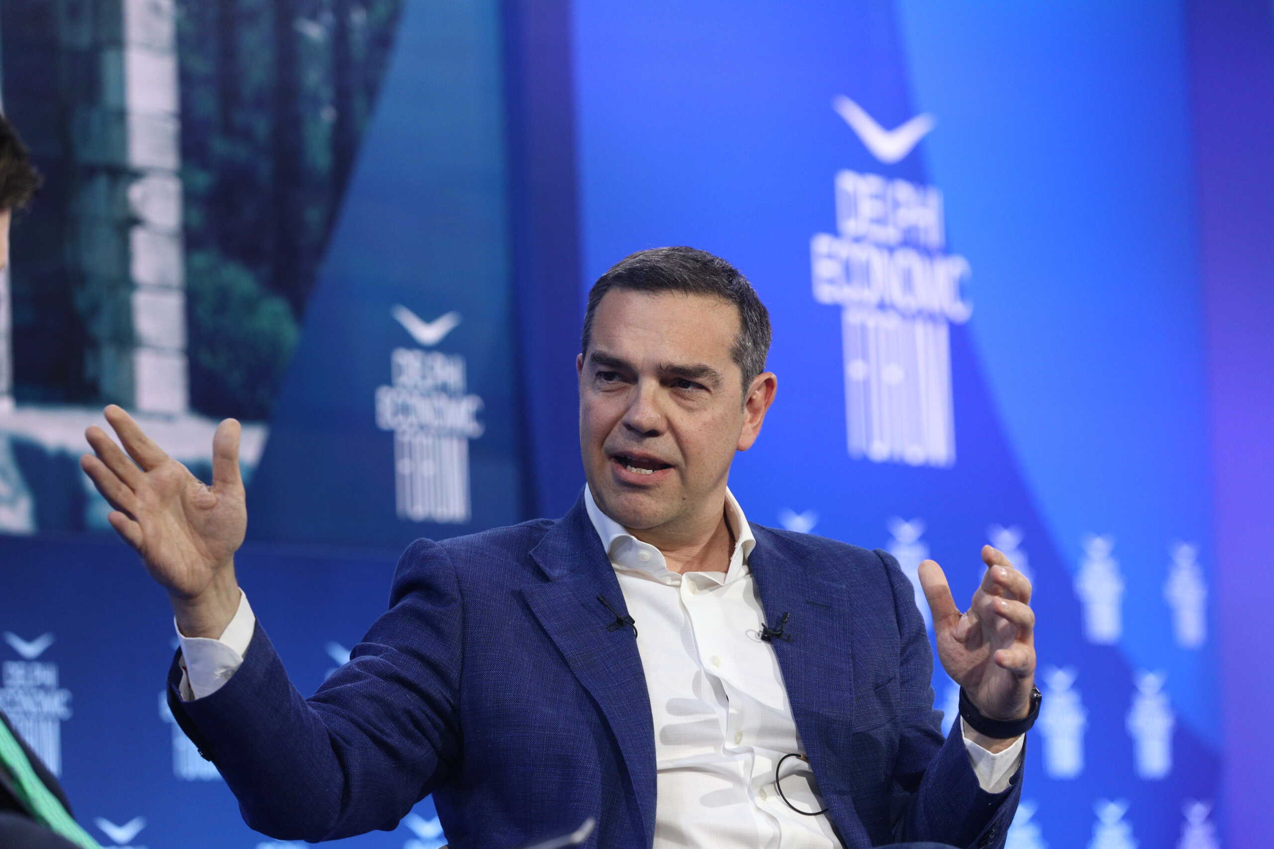 Στιγμιότυπο από την δεύτερη ημέρα εργασιών του 9ου Οικονομικού Φόρουμ των Δελφών, Πέμπτη 11 Απριλίου 2024. 
(ΓΙΑΝΝΗΣ ΠΑΝΑΓΟΠΟΥΛΟΣ
