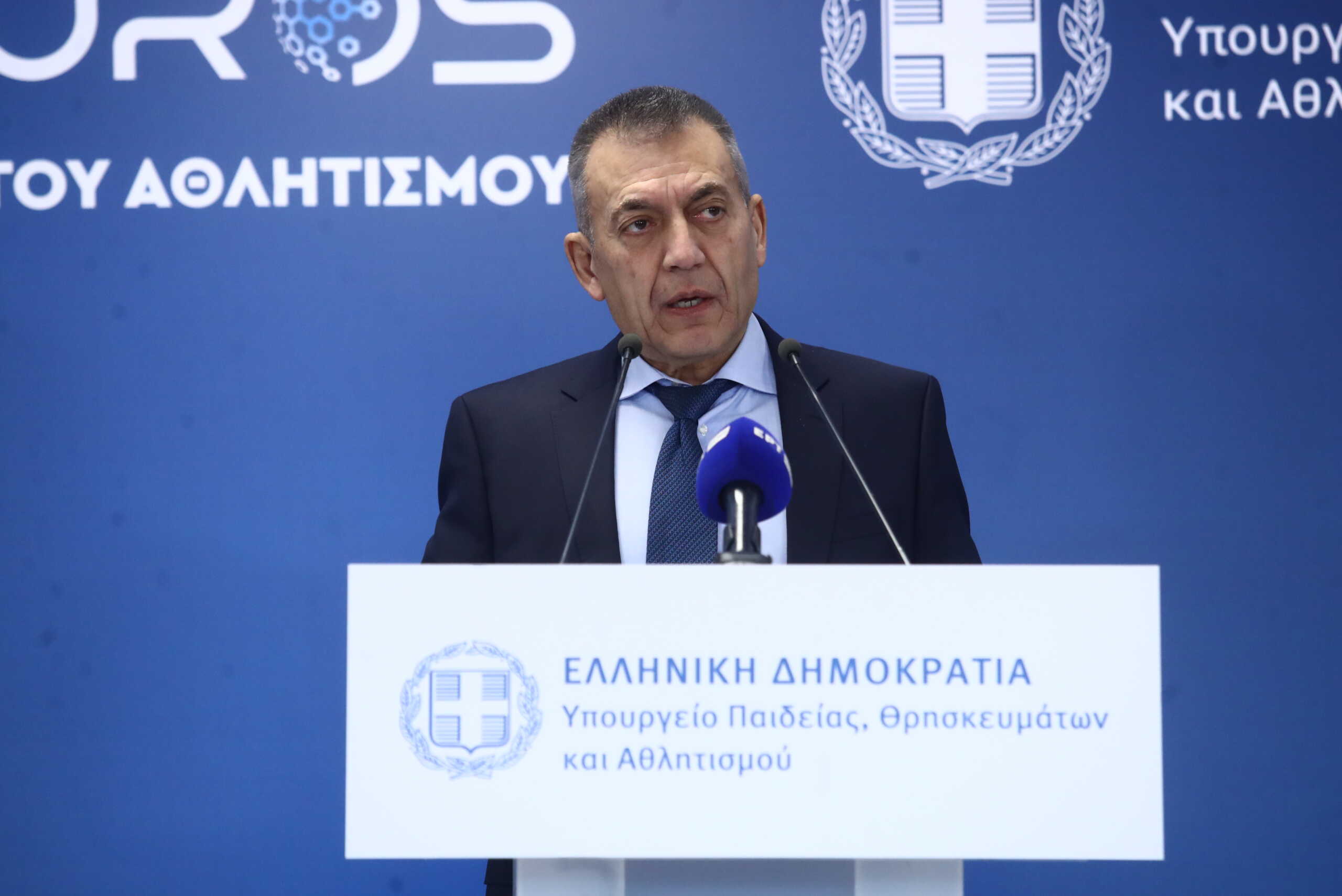 ΠΑΡΟΥΣΙΑΣΗ ΤΟΥ ΠΡΟΓΡΑΜΜΑΤΟΣ e-Kouros  ΑΠΟ ΤΟΝ ΑΝΑΠΛΗΡΩΤΗ ΥΠΟΥΡΓΟ ΑΘΛΗΤΙΣΜΟΥ ΓΙΑΝΝΗ ΒΡΟΥΤΣΗ