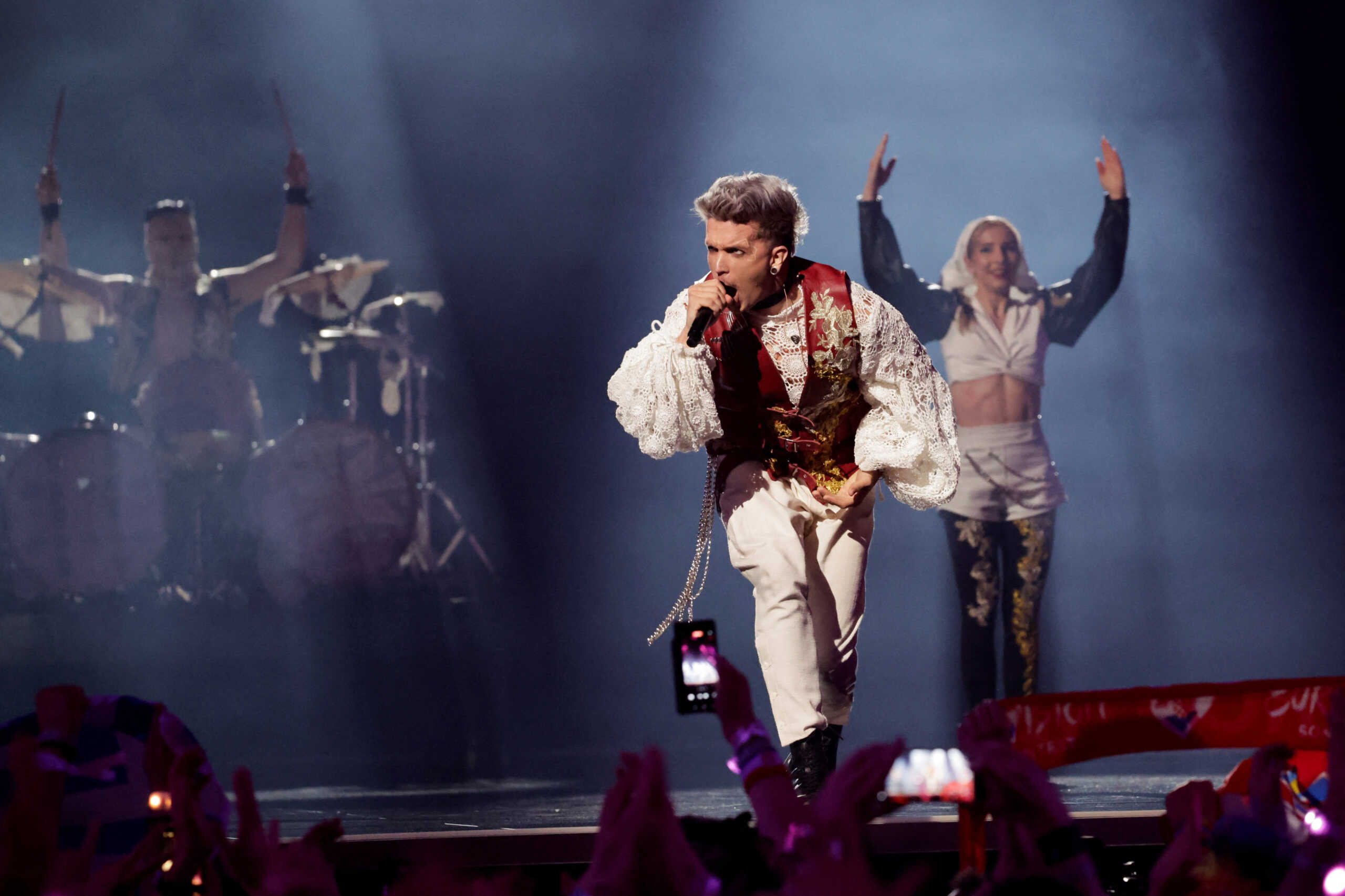 Baby Lasagna, representing Croatia, perform "Rim Tim Tagi Dim" during the Grand Final of the 2024 Eurovision Song Contest, in Malmo, Sweden, May 11, 2024. REUTERS