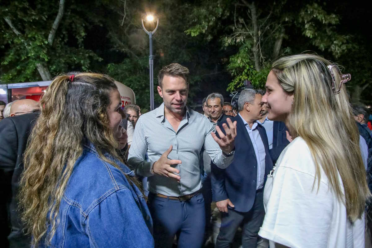 Επίσκεψη του Προέδρου του ΣΥΡΙΖΑ - Προοδευτική Συμμαχία Στέφανου Κασσελάκη στην Λάρισα, Δευτέρα 13 Μαΐου 2024. (EUROKINISSI)