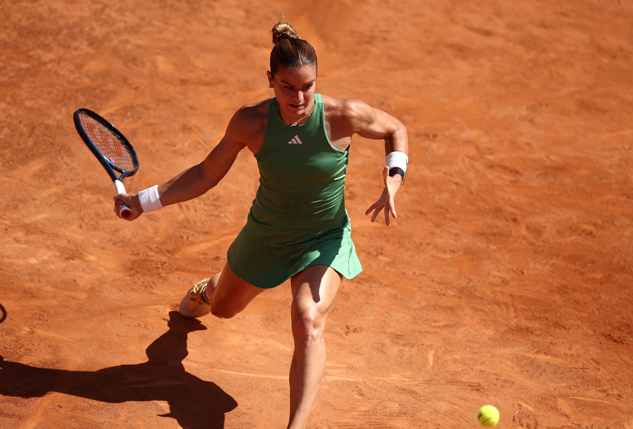 Tennis - Italian Open - Foro Italico, Rome, Italy - May 10, 2024 Greece's Maria Sakkari in action during her round of 64 match against France's Varvara Gracheva REUTERS