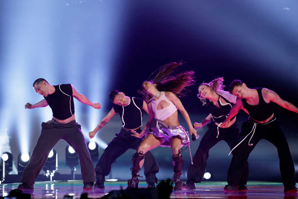 Marina Satti representing Greece performs on stage during the second semi-final of the 2024 Eurovision Song Contest, in Malmo, Sweden, May 9, 2024. REUTERS