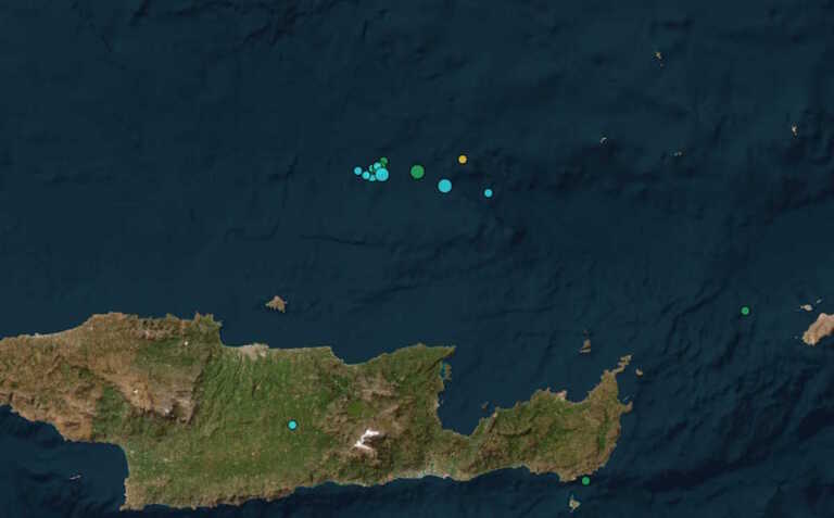 Σεισμός 3,6 Ρίχτερ ανοιχτά της Κρήτης - Βόρεια του Ηρακλείου το επίκεντρο