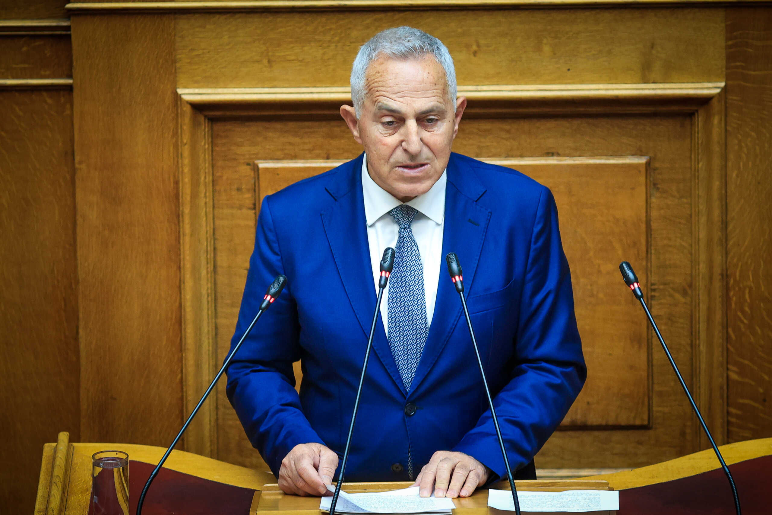 Δεύτερη ημέρα συζήτησης στην Ολομέλεια της Βουλής, των άρθρων και του συνόλου του σχεδίου νόμου "Δράσεις δημόσιας υγείας - Ρυθμίσεις για την ενίσχυση του Εθνικού Συστήματος Υγείας", Παρασκευή 12 Απριλίου 2024.
(ΓΙΩΡΓΟΣ ΚΟΝΤΑΡΙΝΗΣ