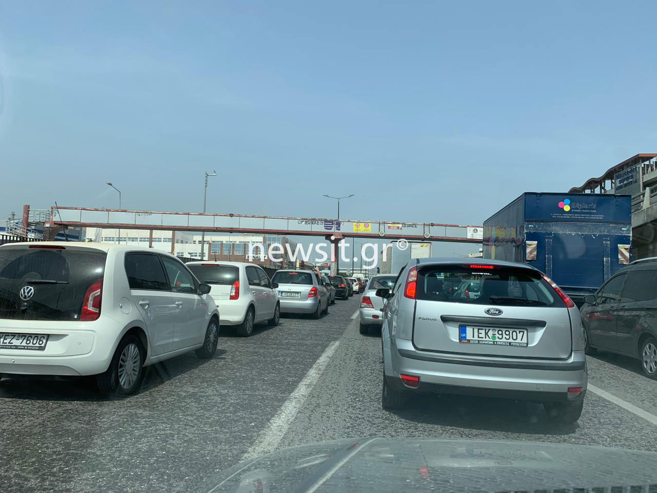 Κίνηση στους δρόμους: Μποτιλιάρισμα στην άνοδο του Κηφισού από την Αχαρνών