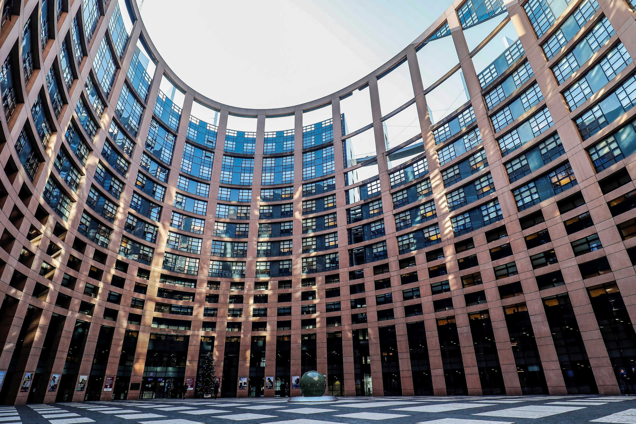 FILE PHOTO: A general view of the building of the European Parliament in Strasbourg, France, November 24, 2021. Julien Warnand
