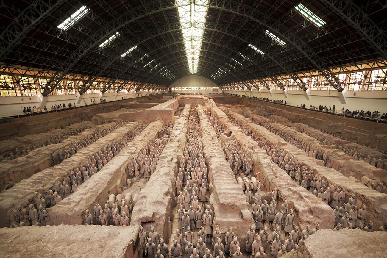 Terracotta warriors of Xian China