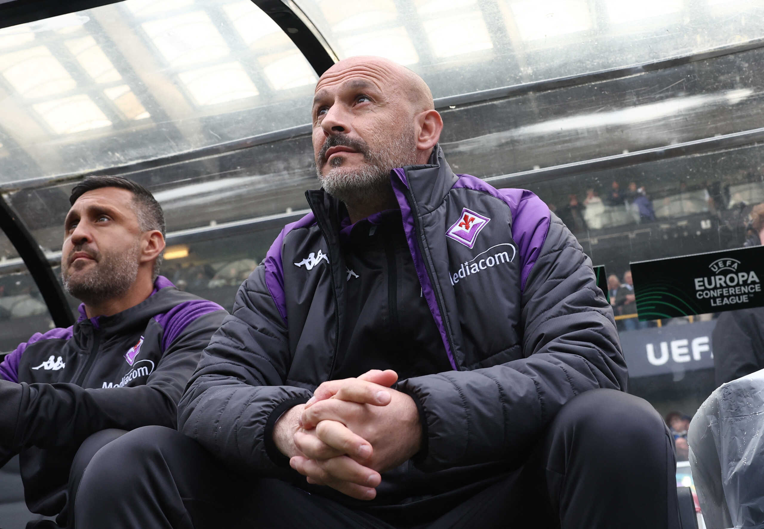 Soccer Football - Europa Conference League - Semi Final - Second Leg - Club Brugge v Fiorentina - Jan Breydel Stadium, Bruges, Belgium - May 8, 2024  Fiorentina coach Vincenzo Italiano before the match REUTERS
