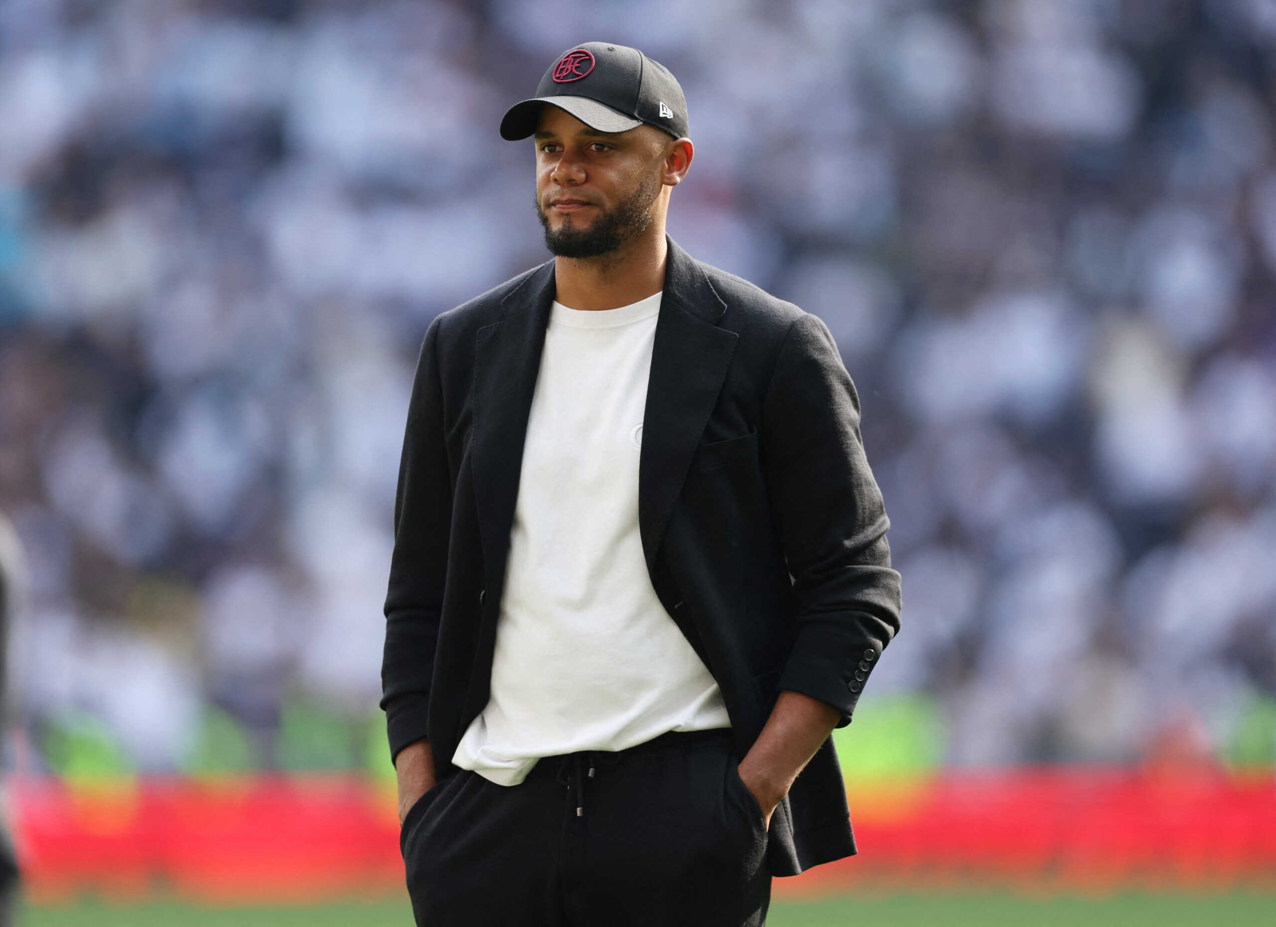 Soccer Football - Premier League - Tottenham Hotspur v Burnley - Tottenham Hotspur Stadium, London, Britain - May 11, 2024 Burnley manager Vincent Kompany looks dejected after the match as Burnley are relegated from the Premier League REUTERS