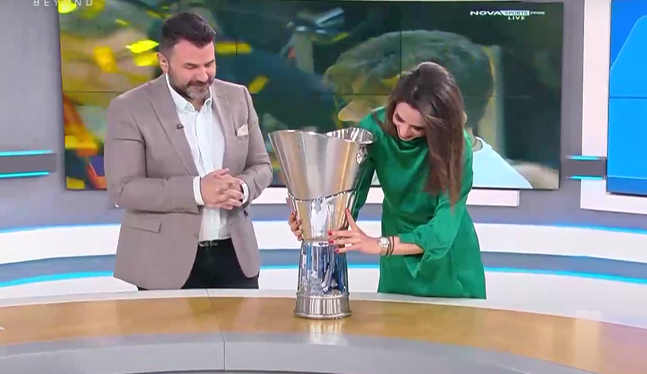 Παναθηναϊκός: Εισέβαλε με την κούπα της Euroleague στο στούντιο του Open