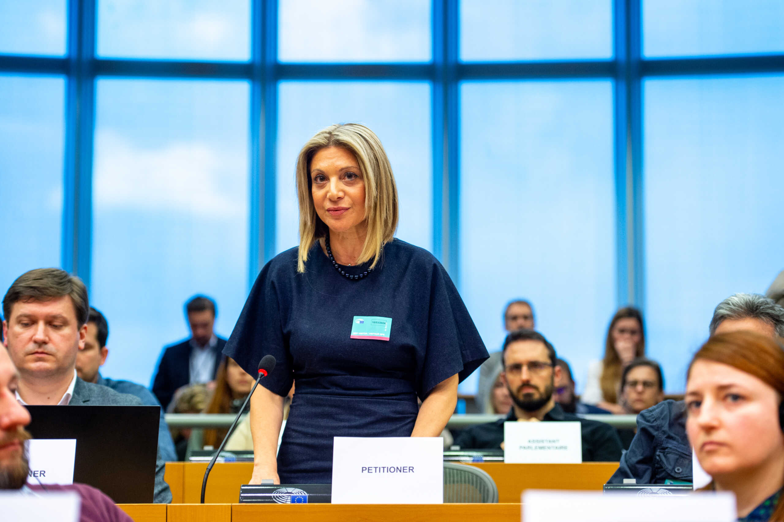 Συνεδρίαση της Επιτροπής Αναφορών του Ευρωκοινοβουλίου, Δευτέρα 18 Μαρτίου 2024. 
*ΠΡΟΣΟΧΗ ΜΟΝΟ EDITORIAL USE * (POOL PHOTO