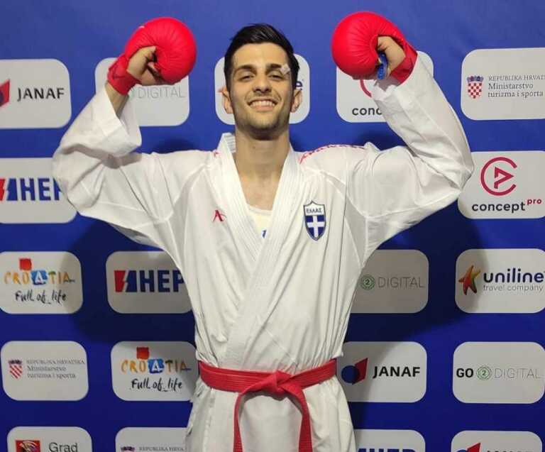 Ο Κωνσταντίνος Μαστρογιάννης κατέκτησε το χρυσό μετάλλιο στο ευρωπαϊκό πρωτάθλημα καράτε 