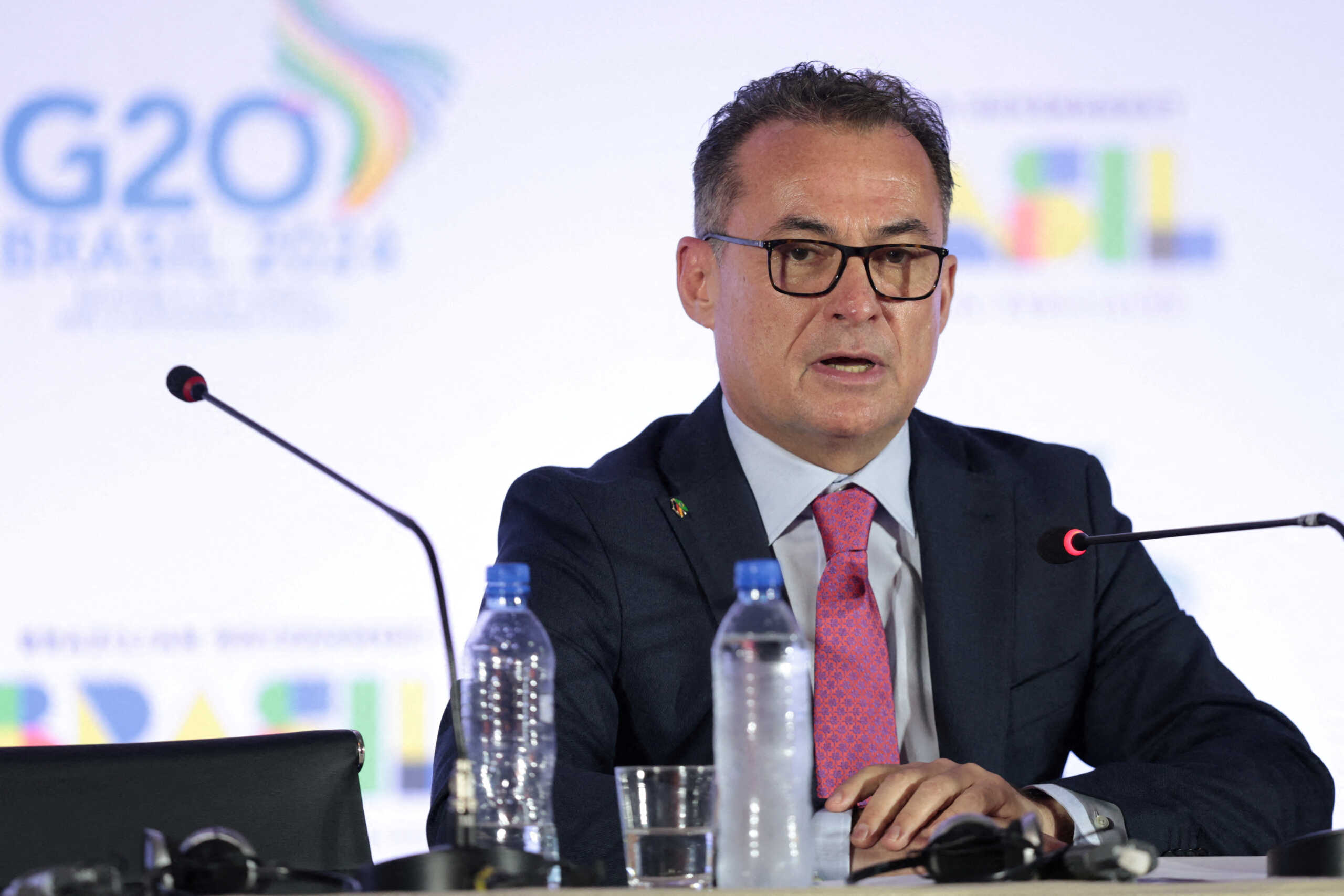 FILE PHOTO: President of the Deutsche Bundesbank Joachim Nagel speaks at a press conference during the G20 Finance Ministers and Central Banks Governors' meeting, in Sao Paulo, in Sao Paulo, Brazil, February 29, 2024. REUTERS