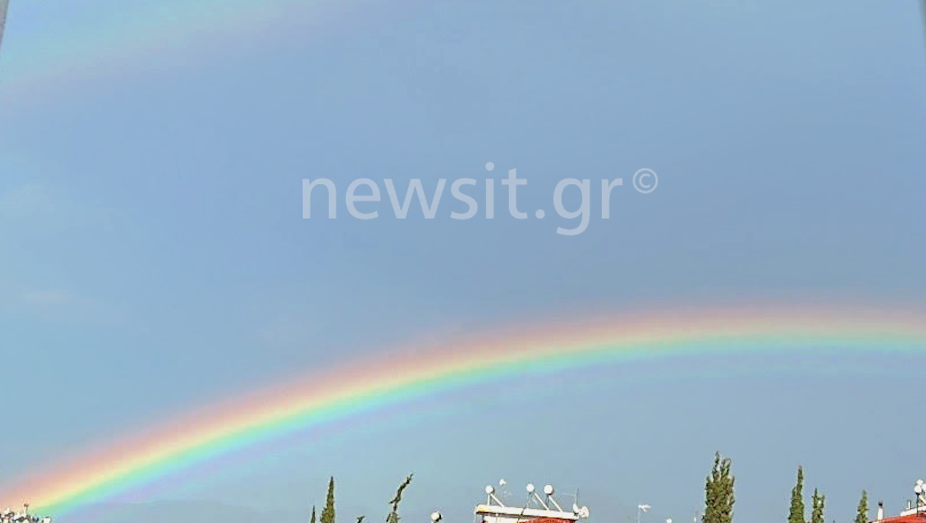 Το σπάνιο τριπλό ουράνιο τόξο πάνω από το Γουδή: Η ανάρτηση του Θοδωρή Κολυδά