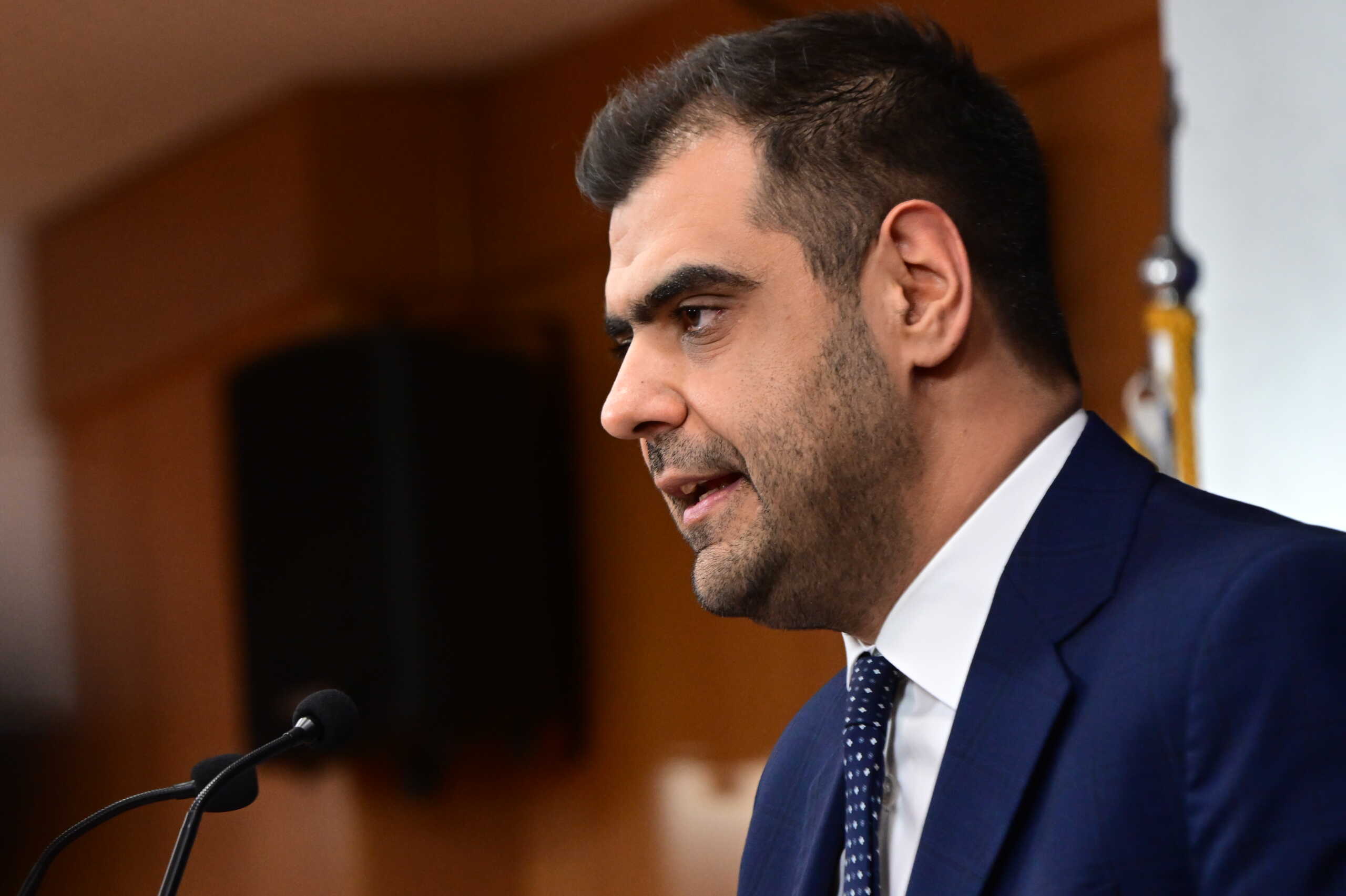 Ενημέρωση των πολιτικών συντακτών και των ανταποκριτών ξένου Τύπου από τον Κυβερνητικό Εκπρόσωπο Παύλο Μαρινάκη, Δευτέρα 13 Μαΐου 2024. 
(ΓΙΩΡΓΟΣ ΚΟΝΤΑΡΙΝΗΣ