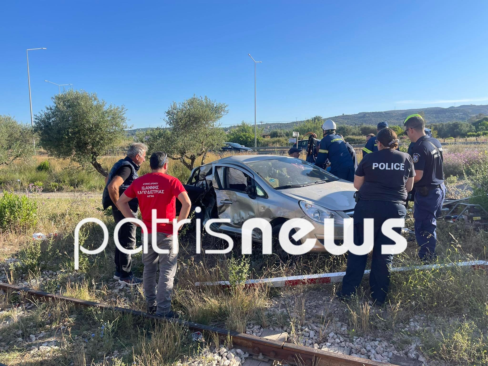 Πύργος: Τρένο παρέσυρε και σκότωσε οδηγό αυτοκινήτου που προσπάθησε να περάσει τις  σιδηροδρομικές γραμμές