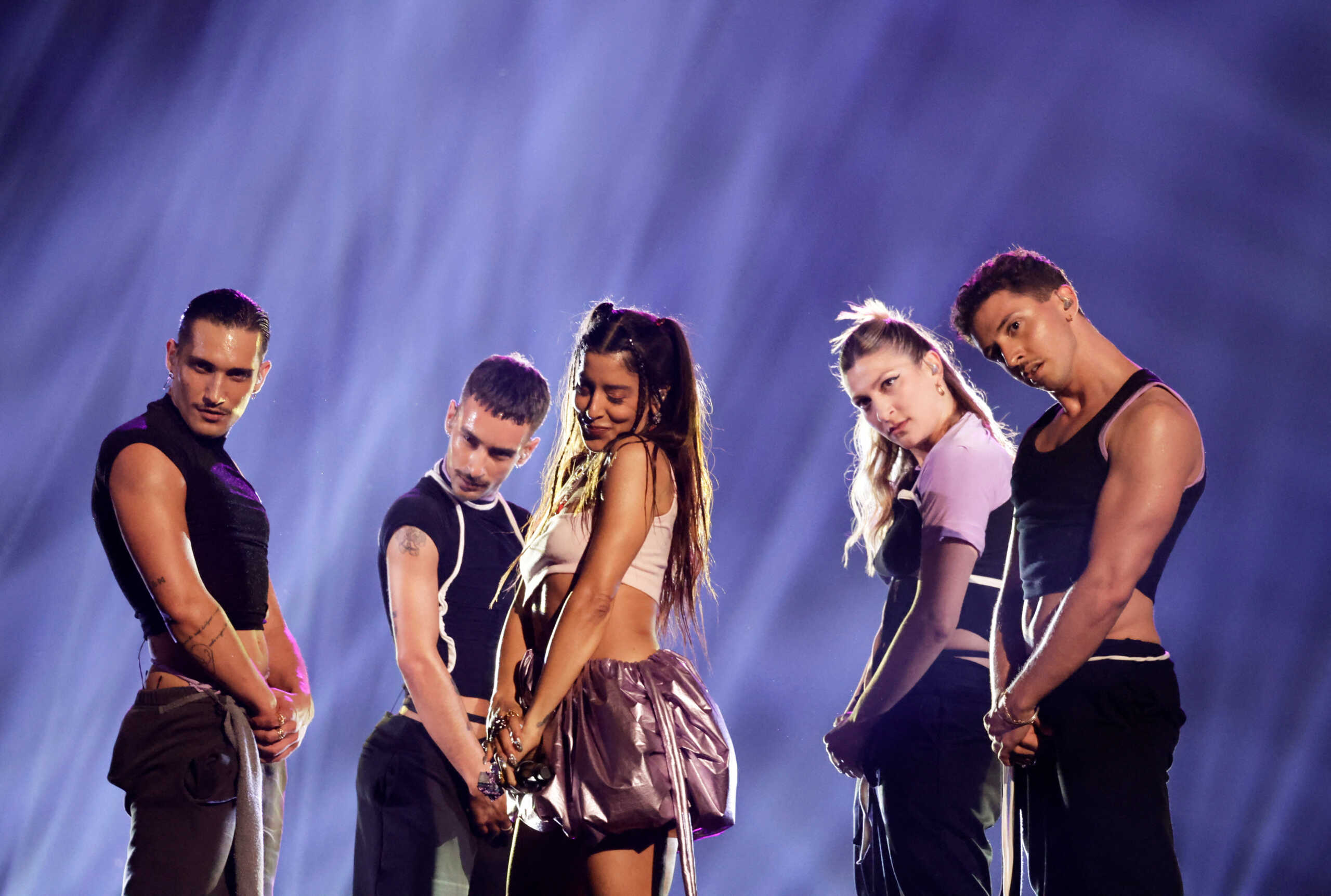 Marina Satti representing Greece performs on stage during the second semi-final of the 2024 Eurovision Song Contest, in Malmo, Sweden, May 9, 2024. REUTERS