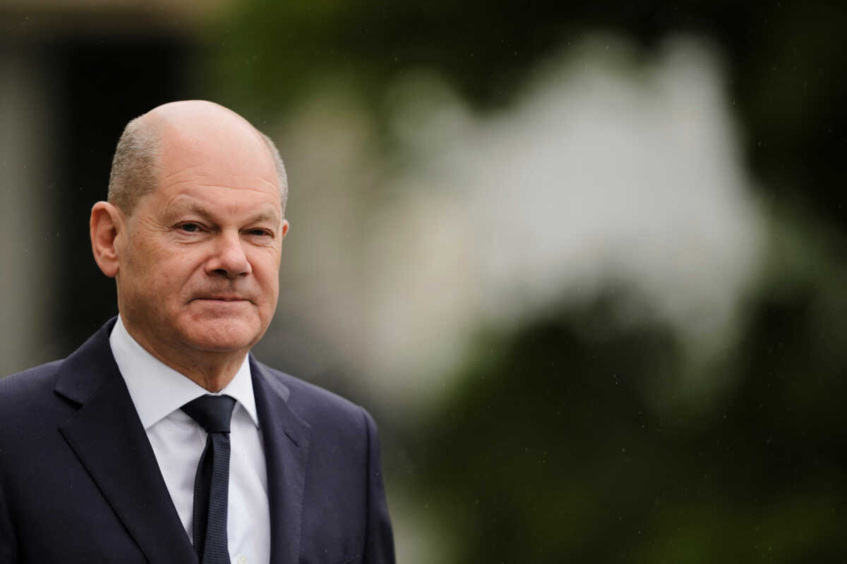German Chancellor Olaf Scholz arrives for his speech during the Global Solutions Summit at the European School of Management and Technology in Berlin, Germany, May 7, 2024. Markus Schreiber