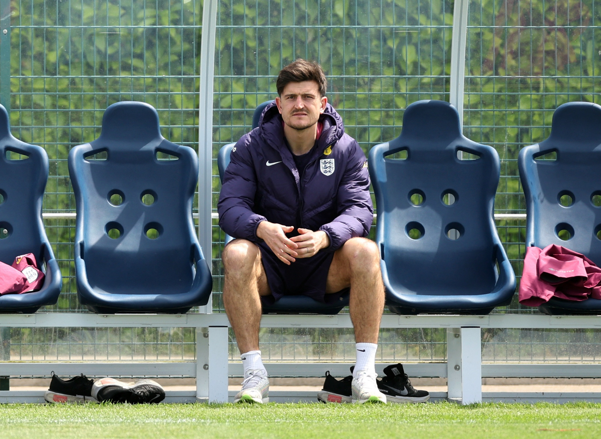 Soccer Football - International Friendly - England Training - Tottenham Hotspur Training Centre, London, Britain - June 6, 2024 England's Harry Maguire during training Action Images via Reuters