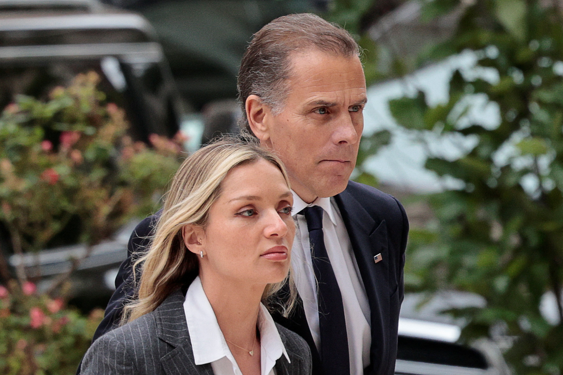 Hunter Biden, son of U.S. President Joe Biden, and his wife Melissa Cohen Biden arrive for the reading of the verdict in his trial on criminal gun charges, in Wilmington, Delaware, U.S., June 11, 2024. REUTERS