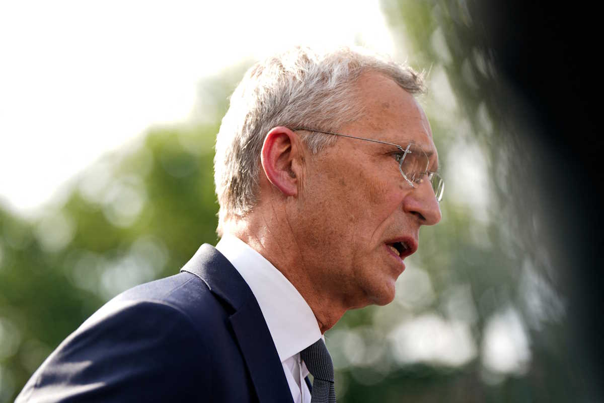 NATO Secretary General Jens Stoltenberg speaks to reporters after a meeting with U.S. President Joe Biden at the White House in Washington, U.S., June 17, 2024. REUTERS