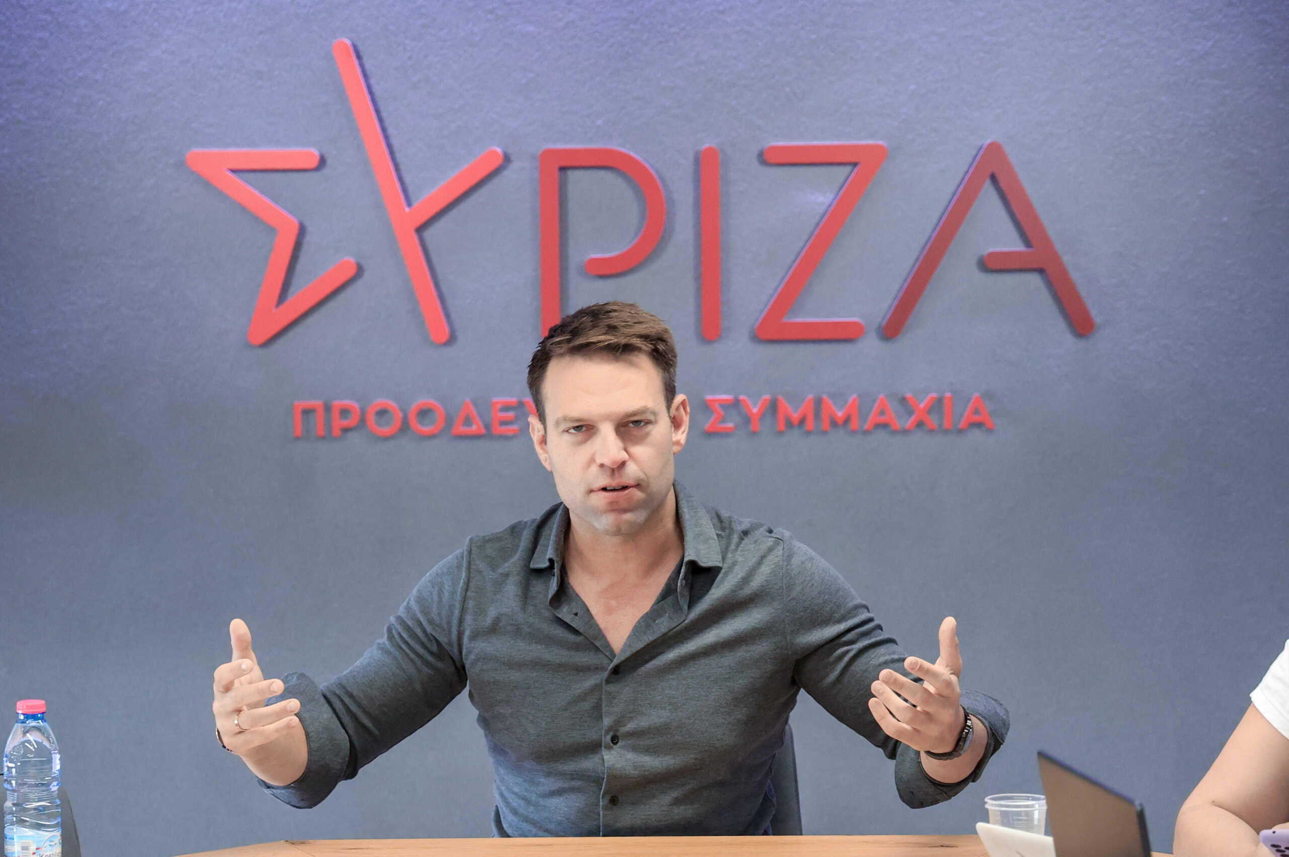 Συνεδρίαση στα γραφεία της Κουμουνδούρου του Εκτελεστικό Γραφείου του ΣΥΡΙΖΑ-ΠΣ υπό την προεδρία του Στέφανου Κασσελάκη.  Τρίτη 18 Ιουνίου 2024 (ΓΙΩΡΓΟΣ ΚΟΝΤΑΡΙΝΗΣ