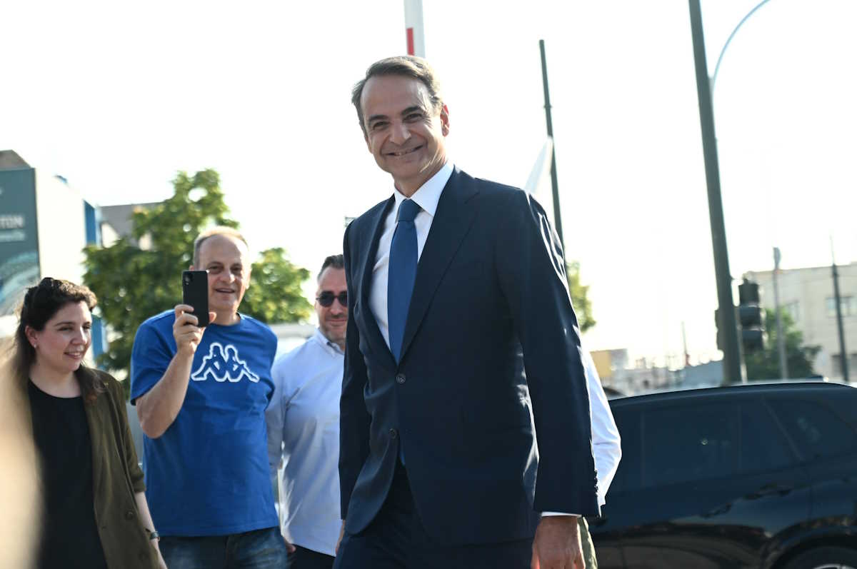 Ανακοίνωση των αποτελεσμάτων των ευρωεκλογών στα γραφεία της Νέας Δημοκρατίας, Κυριακή 9 Ιουνίου 2024. 
(ΚΩΣΤΑΣ ΤΖΟΥΜΑΣ