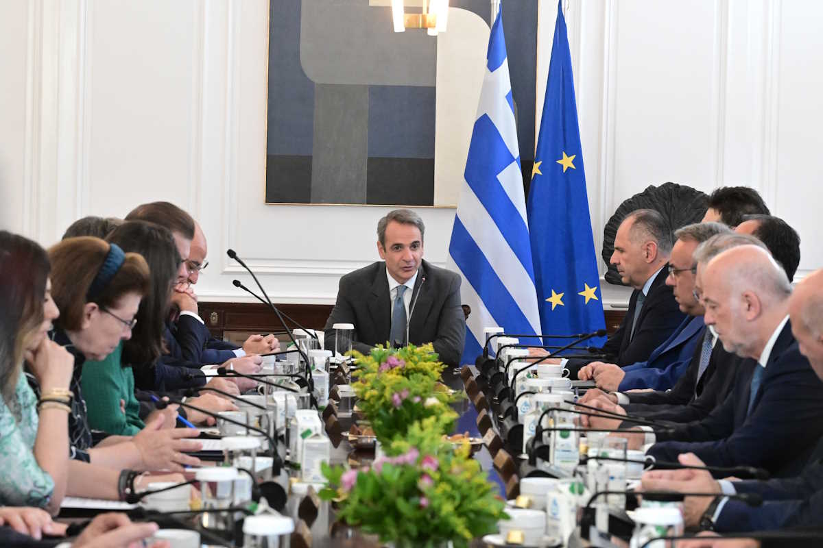 Συνεδρίαση του Υπουργικού Συμβουλίου με τη νέα σύνθεση, όπως διαμορφώθηκε μετά τον ανασχηματισμό υπό τον Πρωθυπουργό Κυριάκο Μητσοτάκη. Σάββατο 15 Ιουνίου 2024 (ΤΑΤΙΑΝΑ ΜΠΟΛΑΡΗ