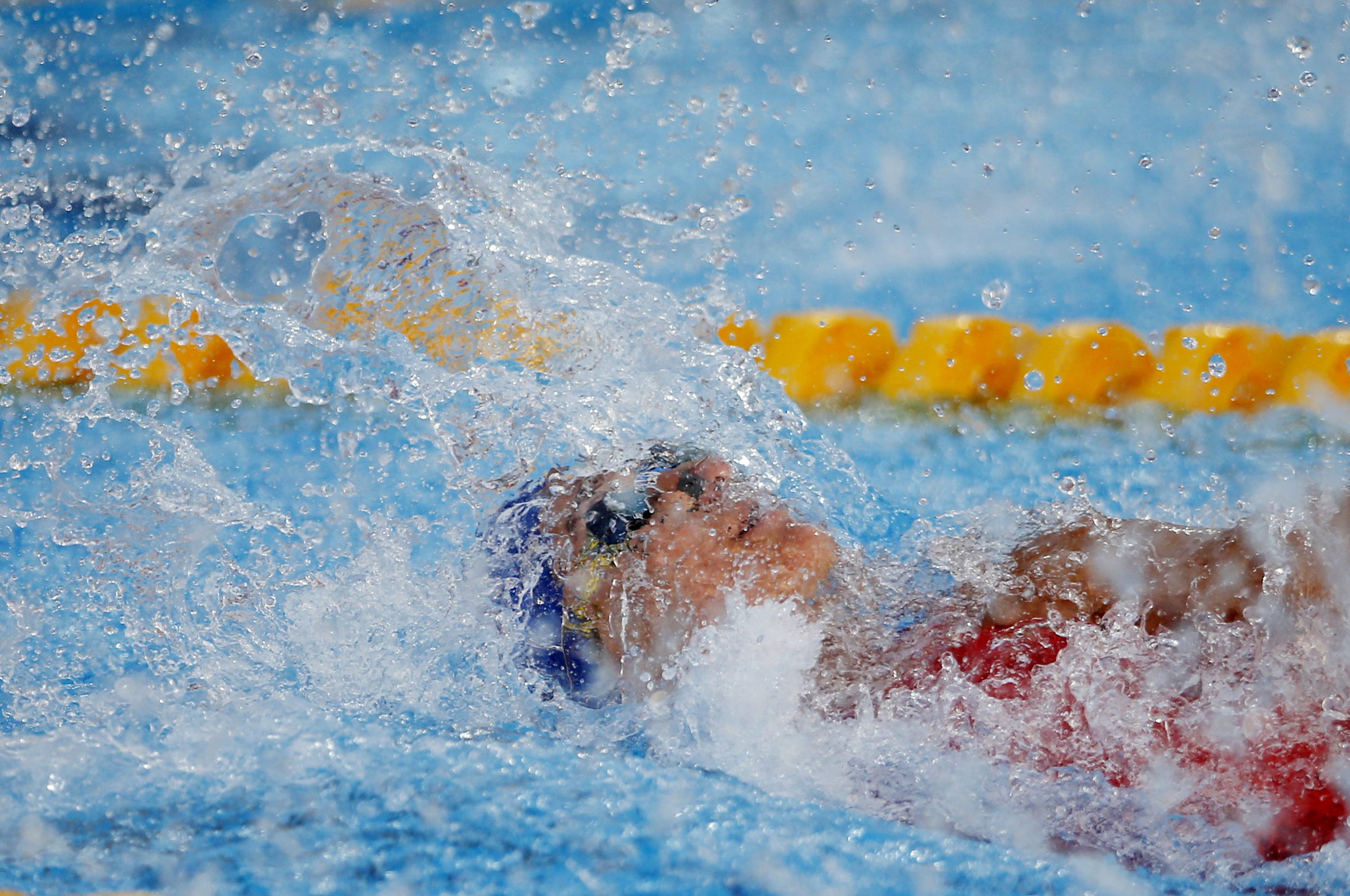 Swimming - European Aquatics Championships - Sports and Recreational Center Milan Gale Muskatirovic, Belgrade, Serbia - June 19, 2024 Greece's Theodora Drakou in action during the Women's 50m Backstroke Semifinal 1 REUTERS