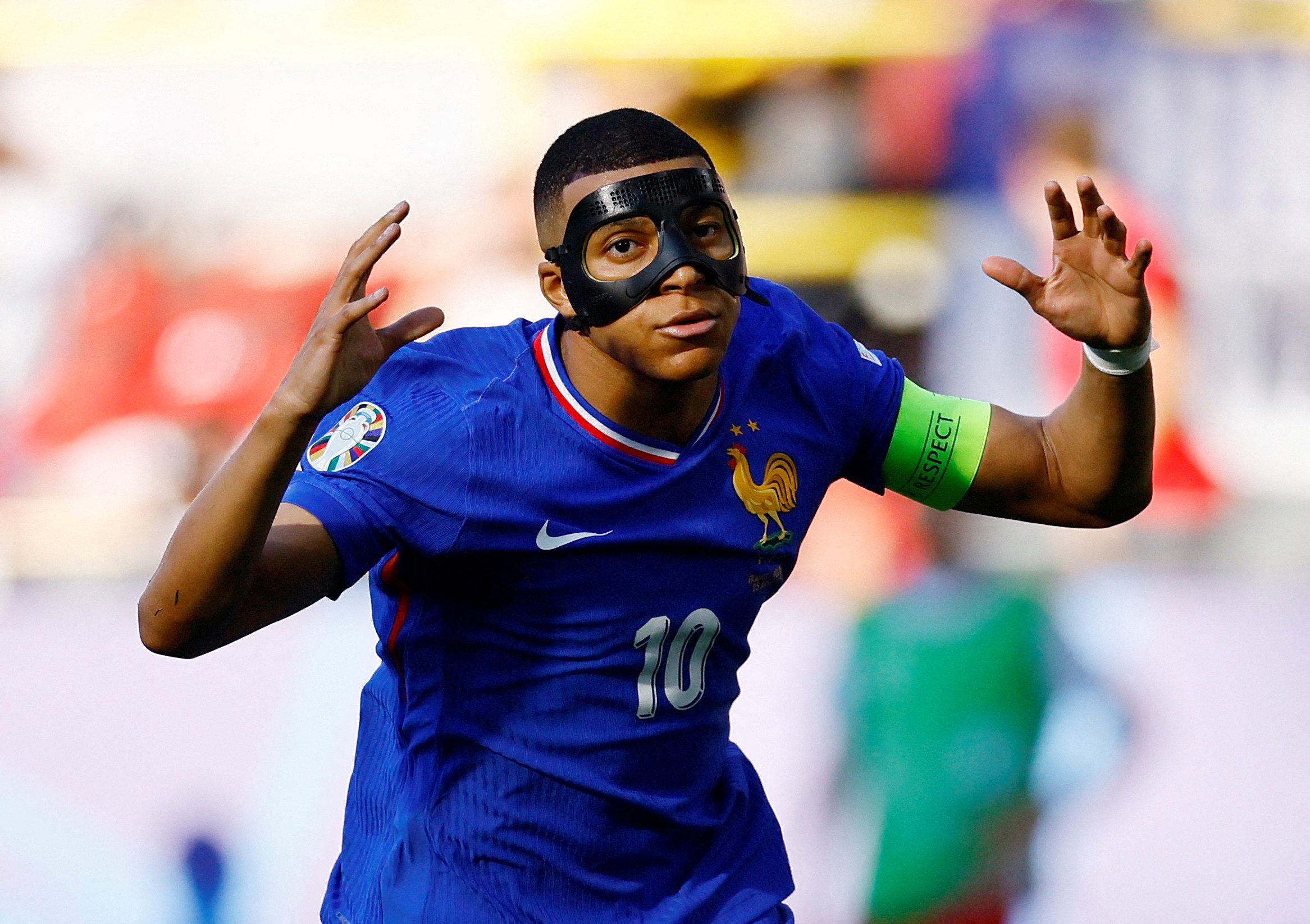 Soccer Football - Euro 2024 - Group D - France v Poland - Dortmund BVB Stadion, Dortmund, Germany - June 25, 2024 France's Kylian Mbappe celebrates scoring their first goal REUTERS