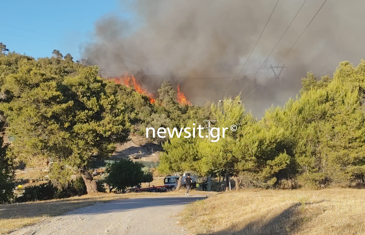 Φωτιά στη Σταμάτα: Ένας νεκρός από ανακοπή καρδιάς