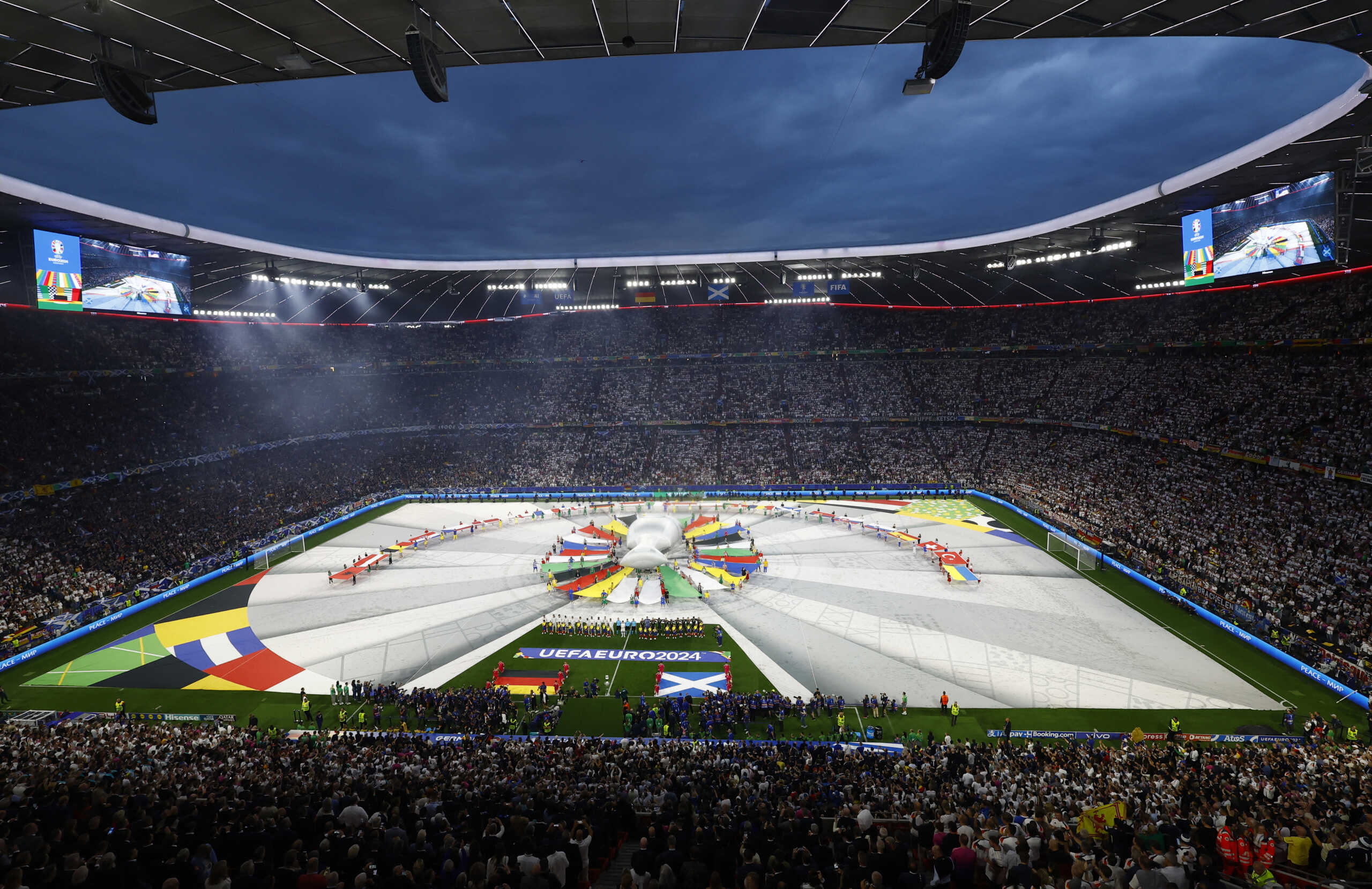 Soccer Football - Euro 2024 - Group A - Germany v Scotland - Munich Football Arena, Munich, Germany - June 14, 2024  General view during the pre match show inside the stadium before the match REUTERS