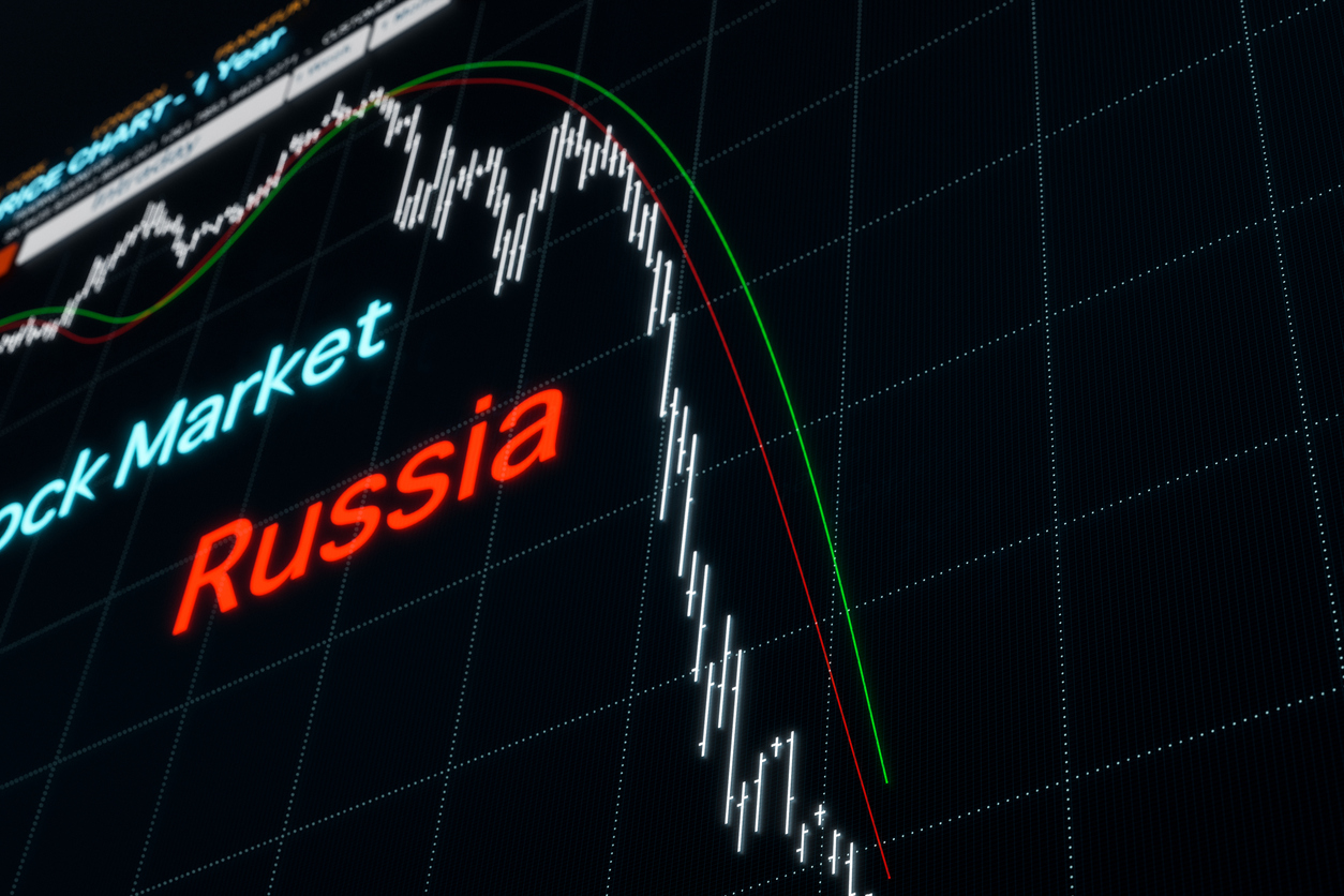 Stock market concept. 3D illustration