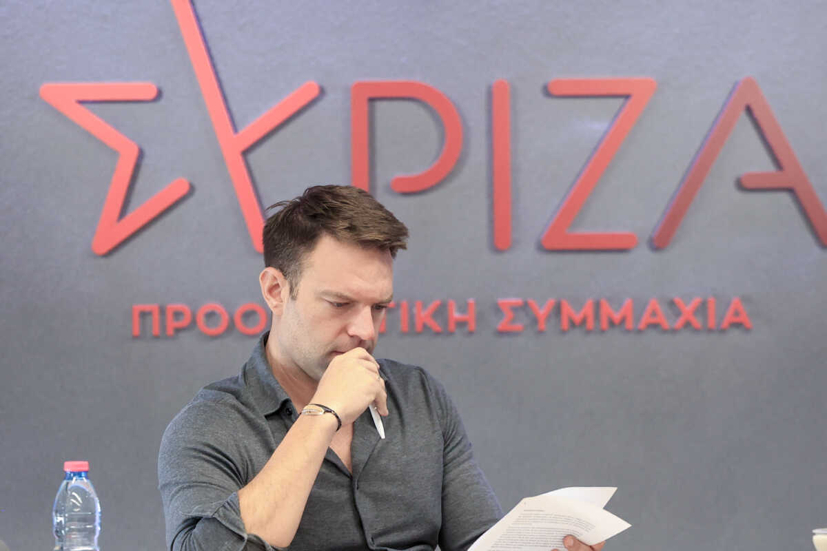 Συνεδρίαση στα γραφεία της Κουμουνδούρου του Εκτελεστικό Γραφείου του ΣΥΡΙΖΑ-ΠΣ υπό την προεδρία του Στέφανου Κασσελάκη.  Τρίτη 18 Ιουνίου 2024 (ΓΙΩΡΓΟΣ ΚΟΝΤΑΡΙΝΗΣ