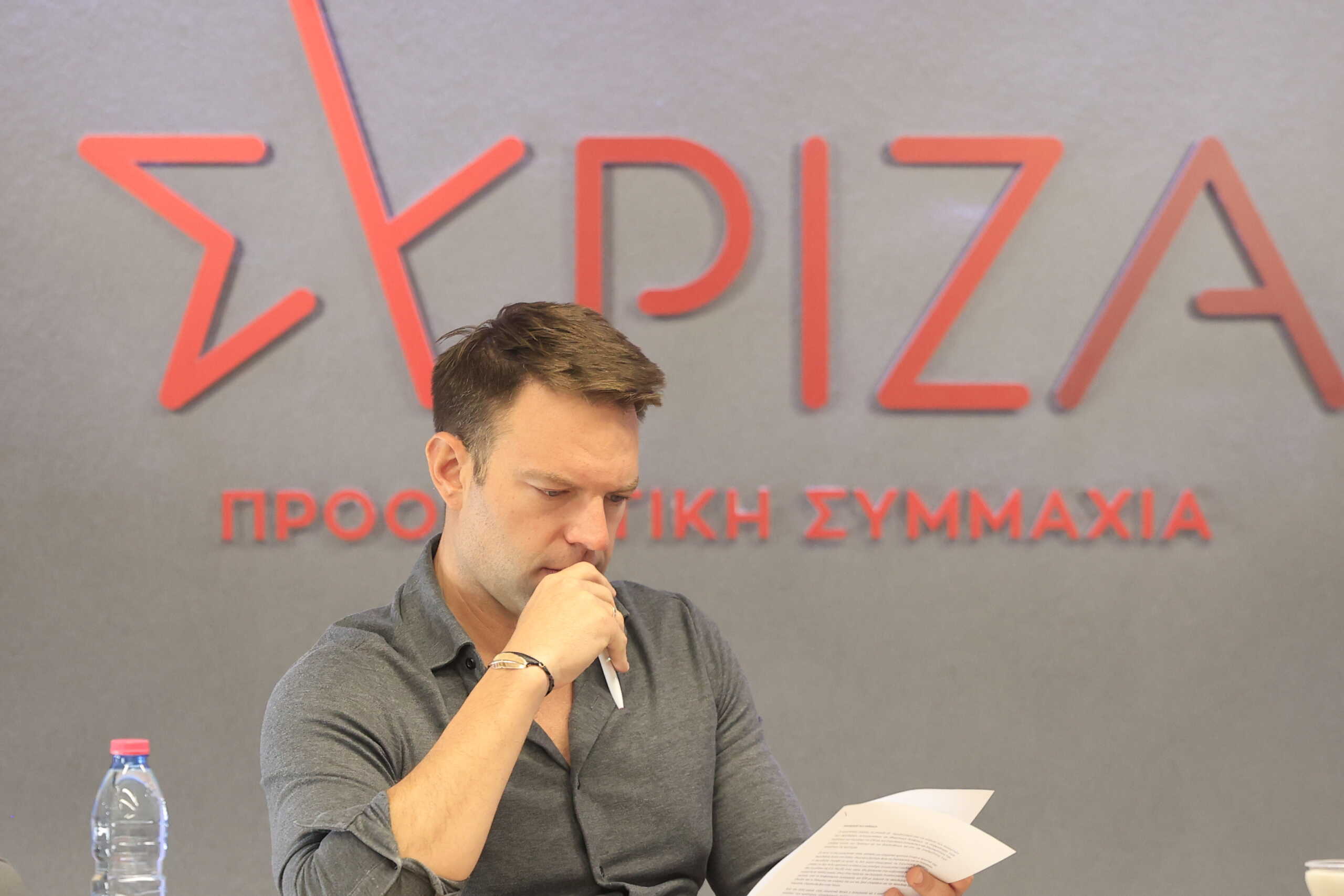 Συνεδρίαση στα γραφεία της Κουμουνδούρου του Εκτελεστικό Γραφείου του ΣΥΡΙΖΑ-ΠΣ υπό την προεδρία του Στέφανου Κασσελάκη.  Τρίτη 18 Ιουνίου 2024 (ΓΙΩΡΓΟΣ ΚΟΝΤΑΡΙΝΗΣ
