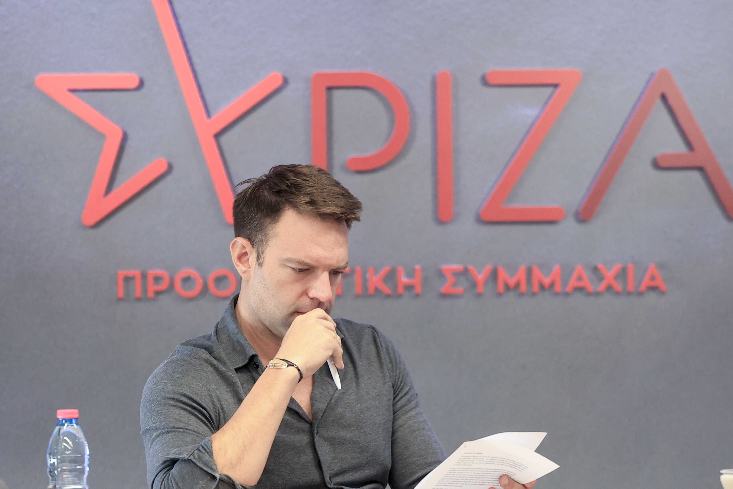 Συνεδρίαση στα γραφεία της Κουμουνδούρου του Εκτελεστικό Γραφείου του ΣΥΡΙΖΑ-ΠΣ υπό την προεδρία του Στέφανου Κασσελάκη.  Τρίτη 18 Ιουνίου 2024 (ΓΙΩΡΓΟΣ ΚΟΝΤΑΡΙΝΗΣ