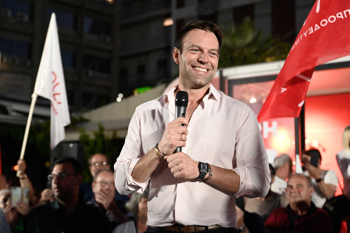 Ομιλία του προέδρου του ΣΥΡΙΖΑ - Προοδευτική Συμμαχία Στέφανου Κασσελάκη σε συγκέντρωση στην Λαμία, Τετάρτη 5 Ιουνίου 2024. 
(ΝΑΣΟΣ ΣΙΜΟΠΟΥΛΟΣ