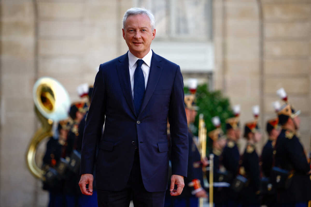 France's Minister for Economy and Finance Bruno Le Maire arrives to attend a state dinner in honor of U.S. President Joe Biden and first lady Jill Biden at the Elysee Palace in Paris, France June 8, 2024. REUTERS