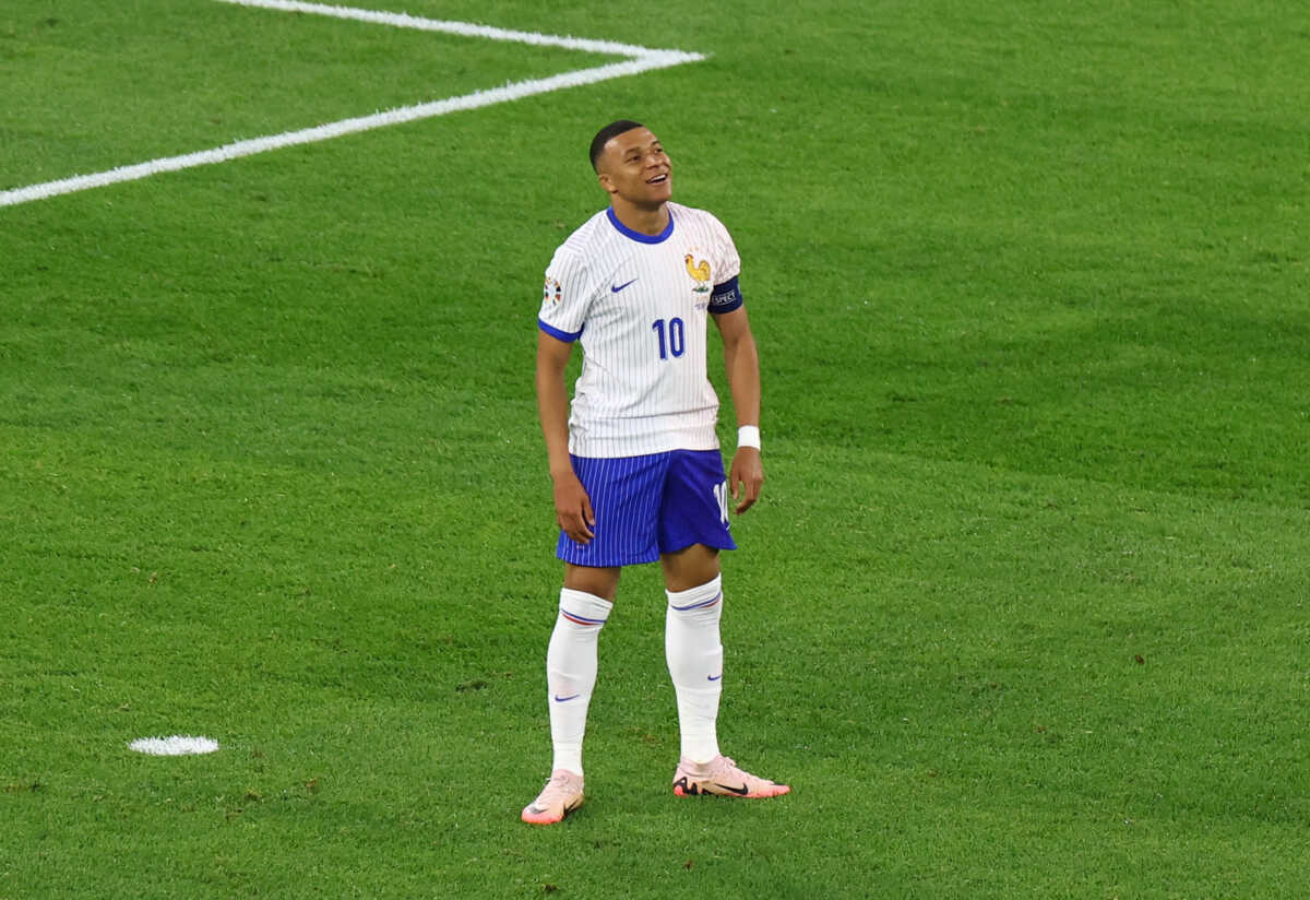Soccer Football - Euro 2024 - Group D - Austria v France - Dusseldorf Arena, Dusseldorf, Germany - June 17, 2024 France's Kylian Mbappe reacts REUTERS