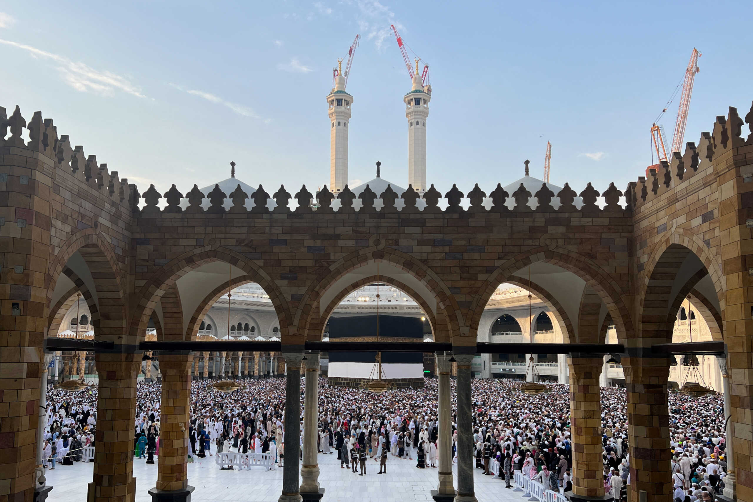 Muslim pilgrims circle the Kaaba as they perform Tawaf at the Grand Mosque, during the annual haj pilgrimage, in Mecca, Saudi Arabia, June 18, 2024. REUTERS