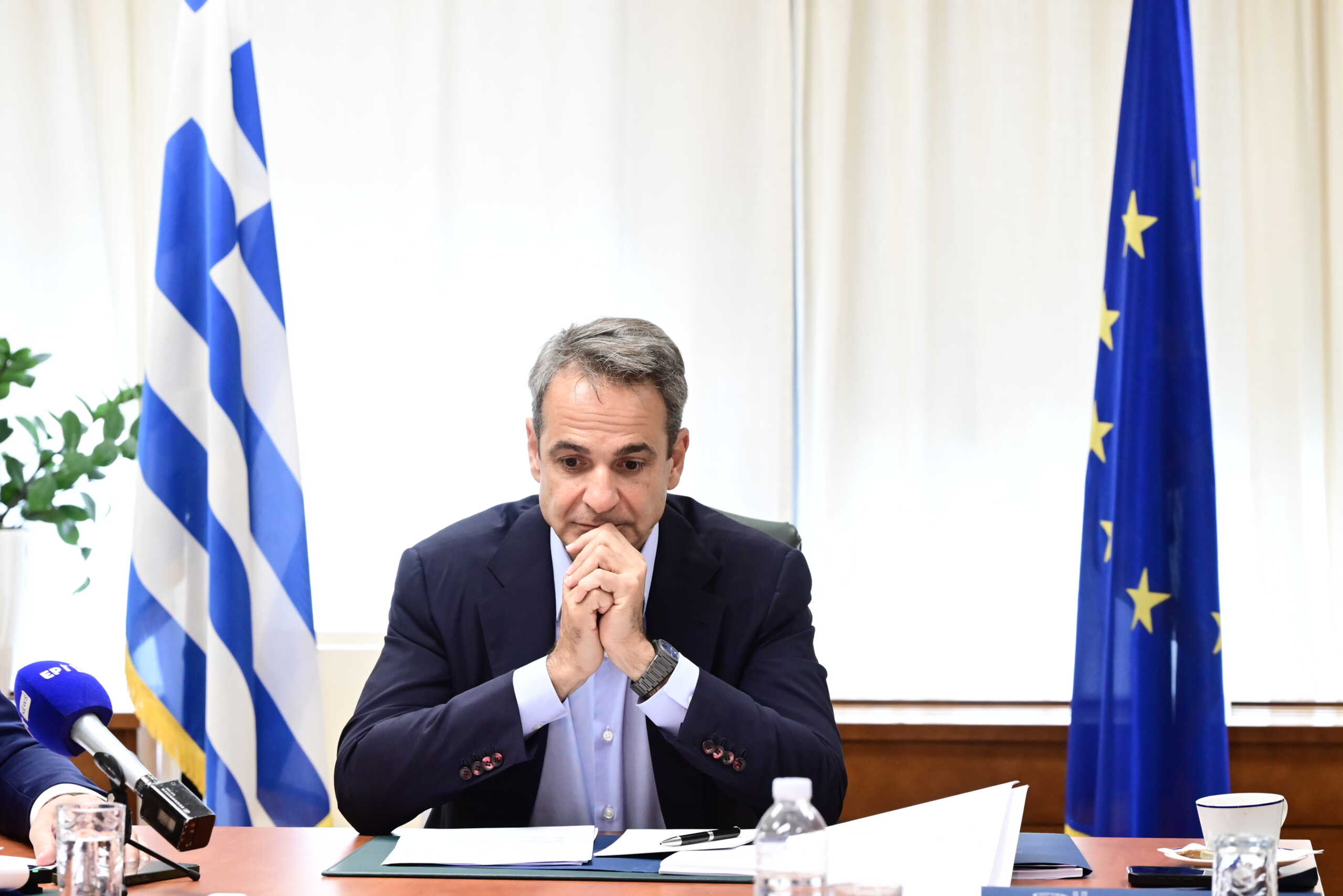 Επίσκεψη του Πρωθυπουργού Κυριάκου Μητσοτάκη στο υπουργείο Ανάπτυξης, Τετάρτη 19 Ιουνίου 2024. 
(ΜΙΧΑΛΗΣ ΚΑΡΑΓΙΑΝΝΗΣ