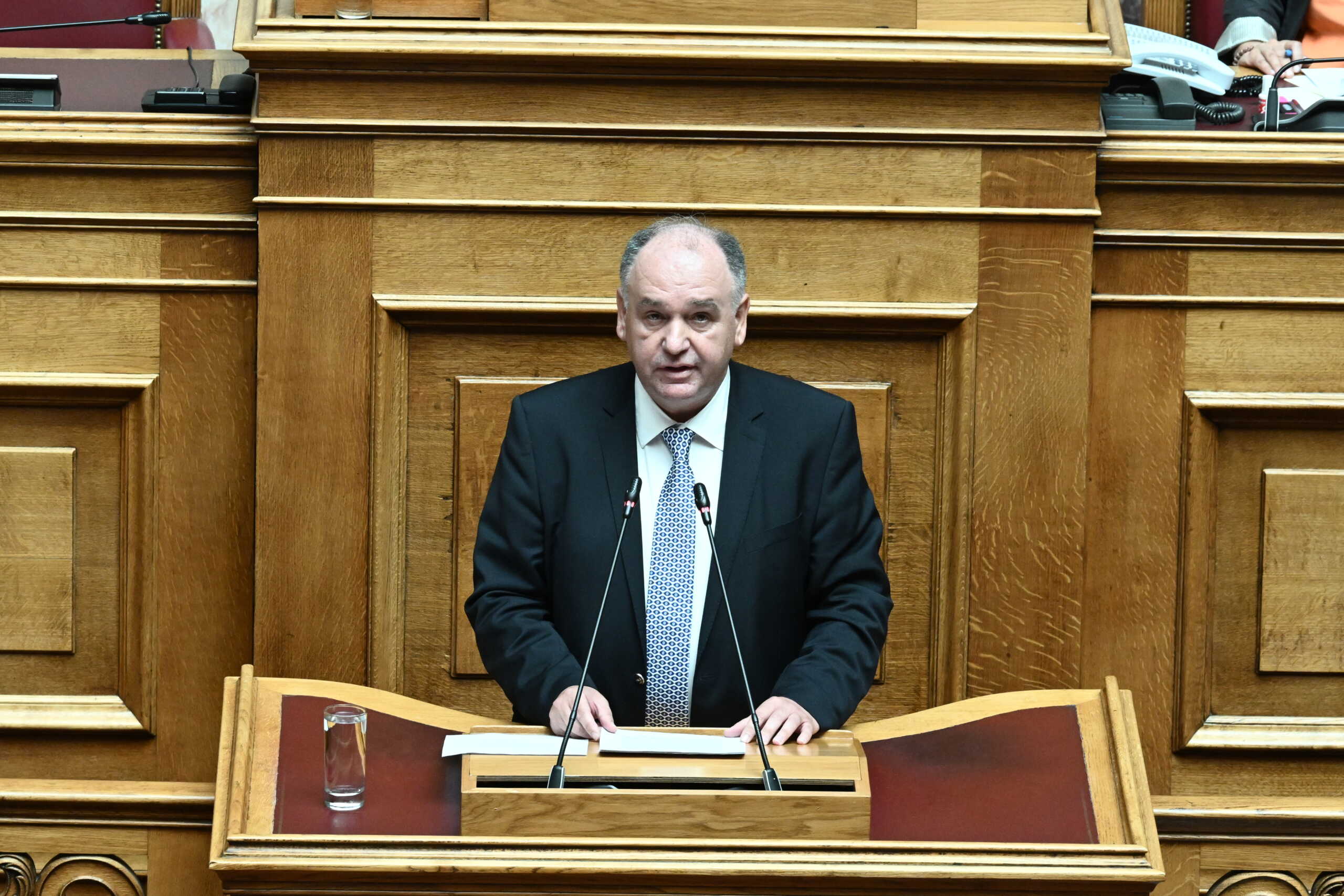 Στιγμιότυπο από την δεύτερη ημέρα της συζήτησης στην Ολομέλεια της Βουλής για τις Προγραμματικές Δηλώσεις της Κυβέρνησης, Παρασκευή 7 Ιουλίου 2023. 
(ΤΑΤΙΑΝΑ ΜΠΟΛΑΡΗ